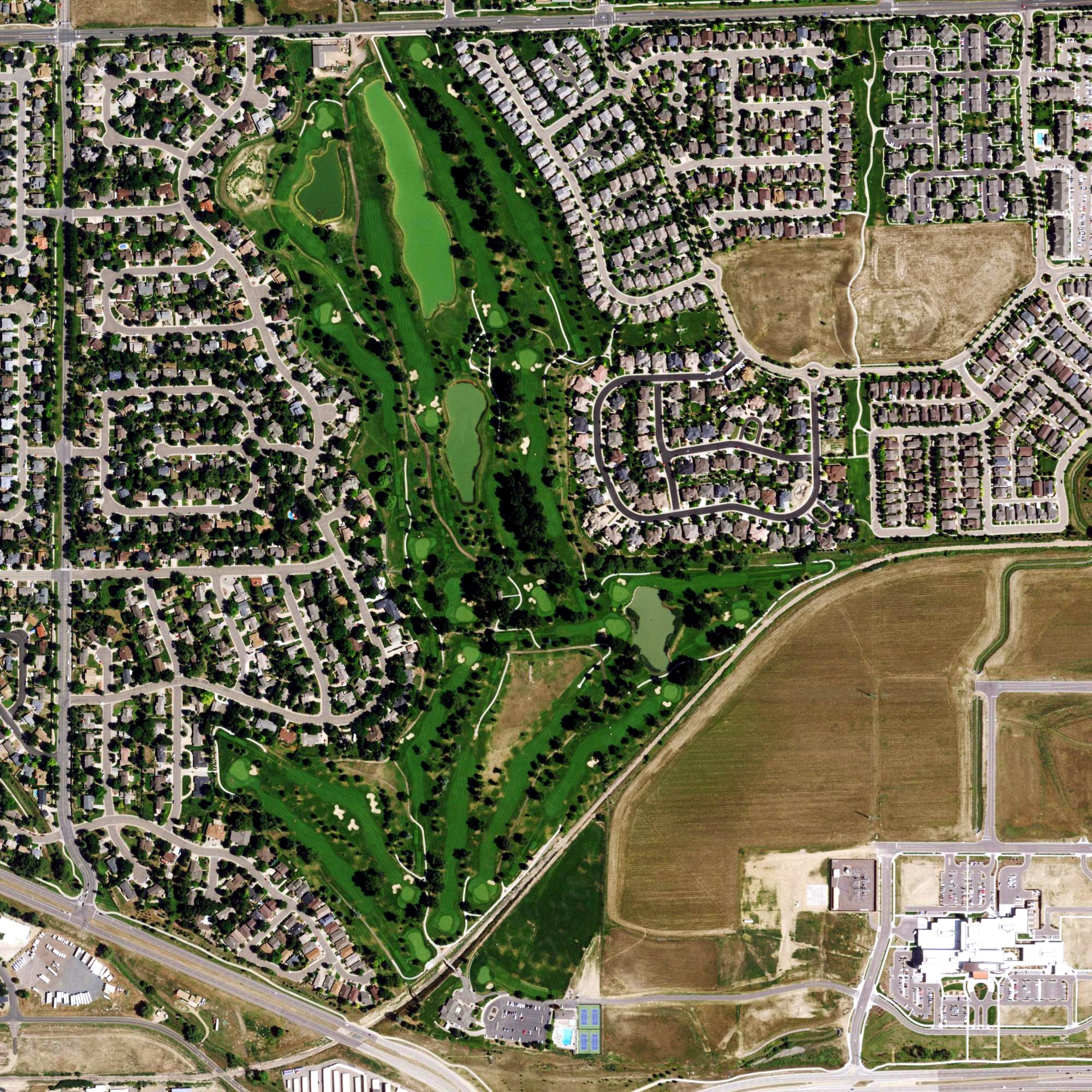Aerial view of The Fox Hill Club, CO