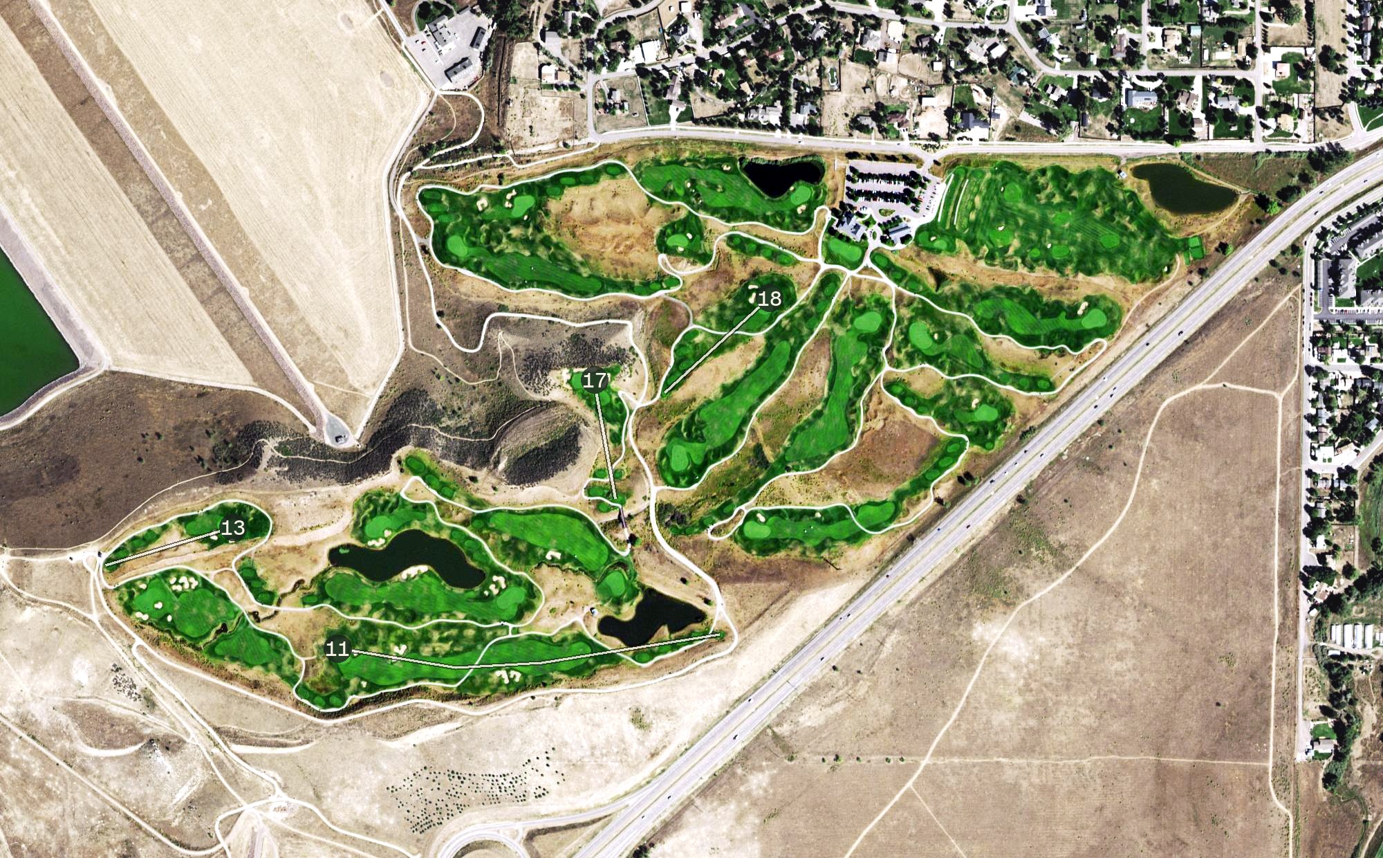 Aerial view of The Homestead Golf Course, CO