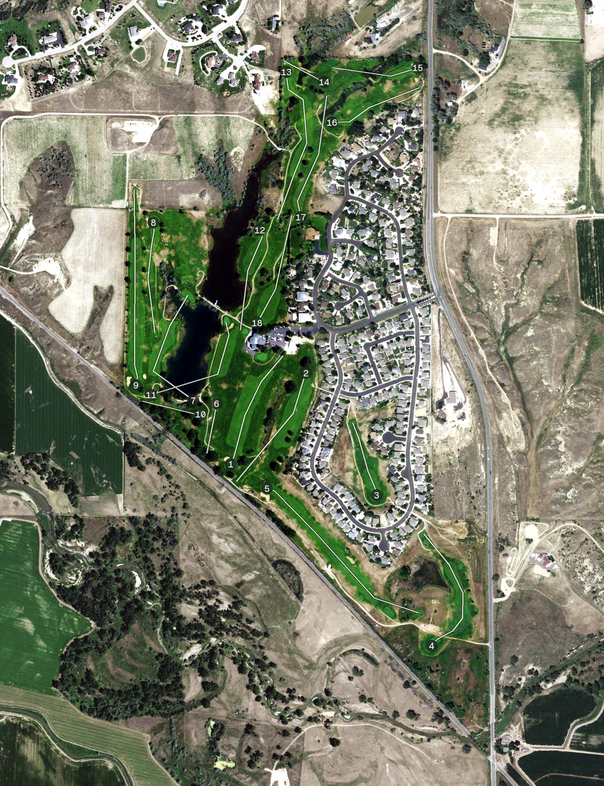 Aerial view of The Mad Russian Golf and Country Club, CO