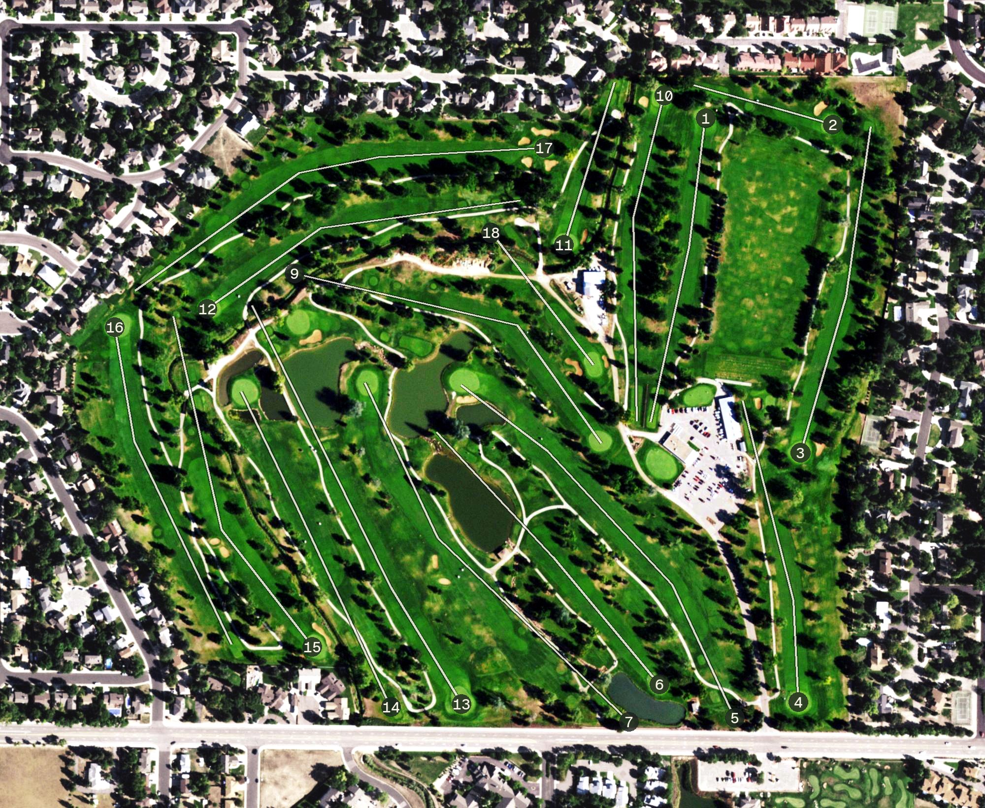 Aerial view of The Olde Course, CO