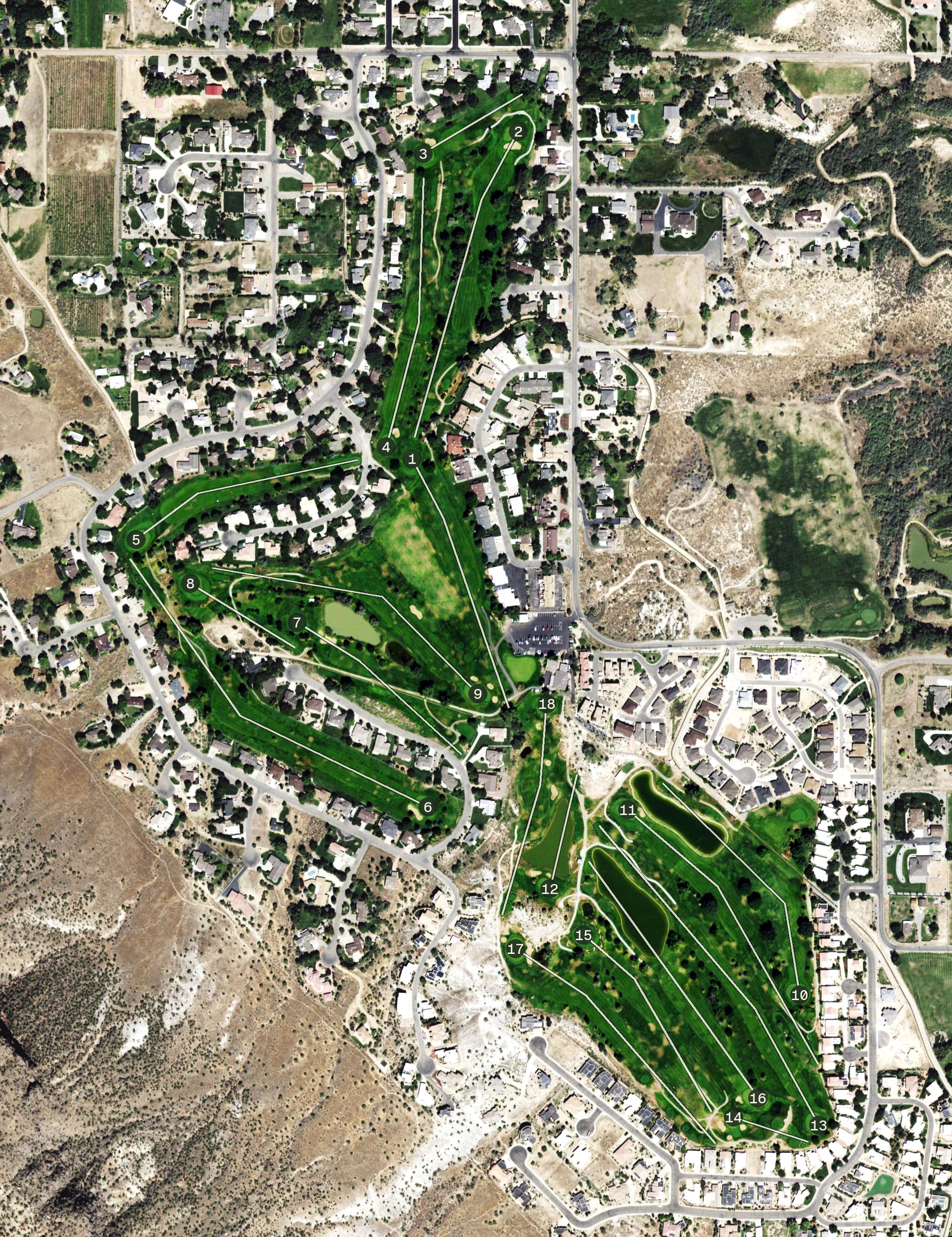 Aerial view of Tiara Rado, CO