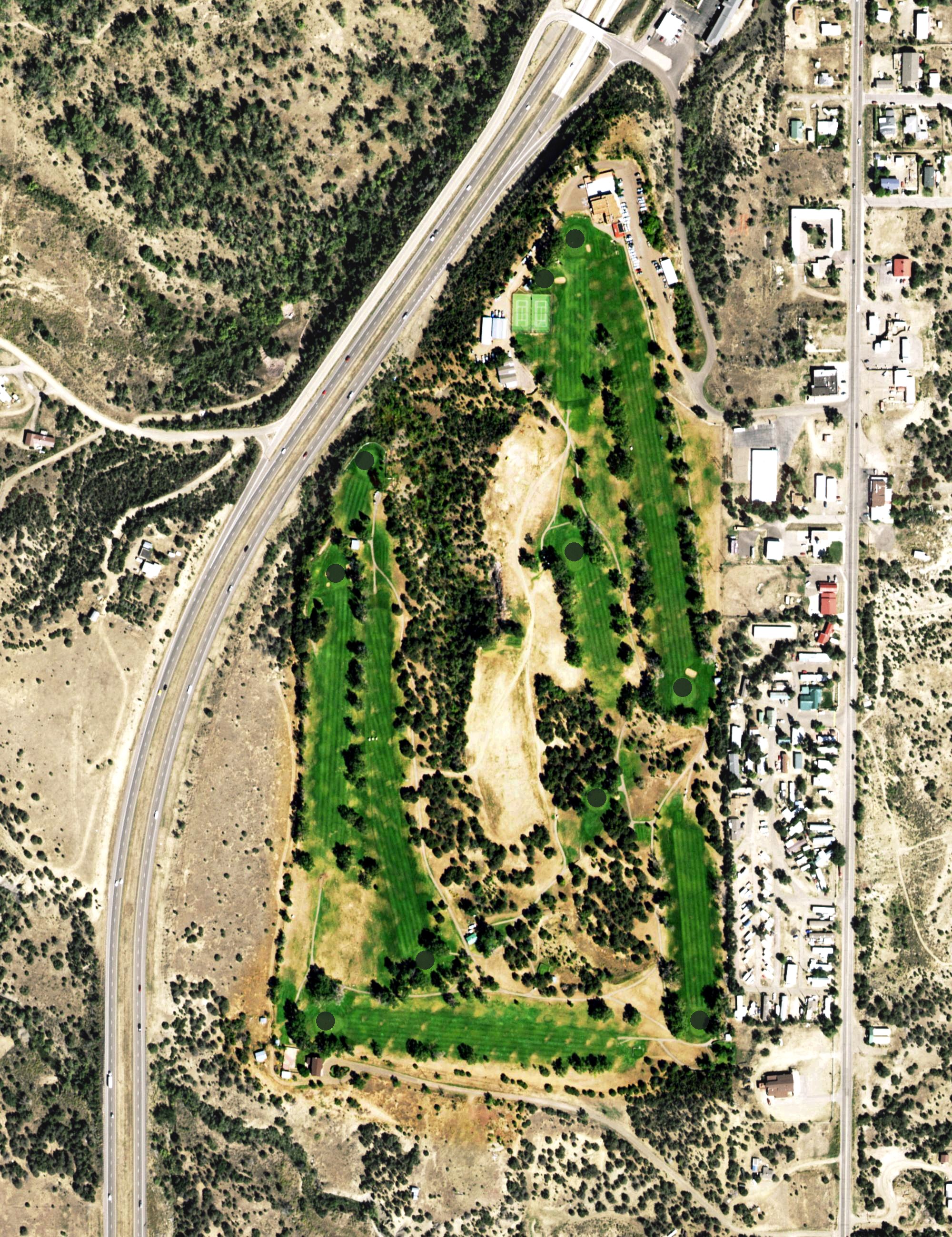 Aerial view of Trinidad Country Club, CO
