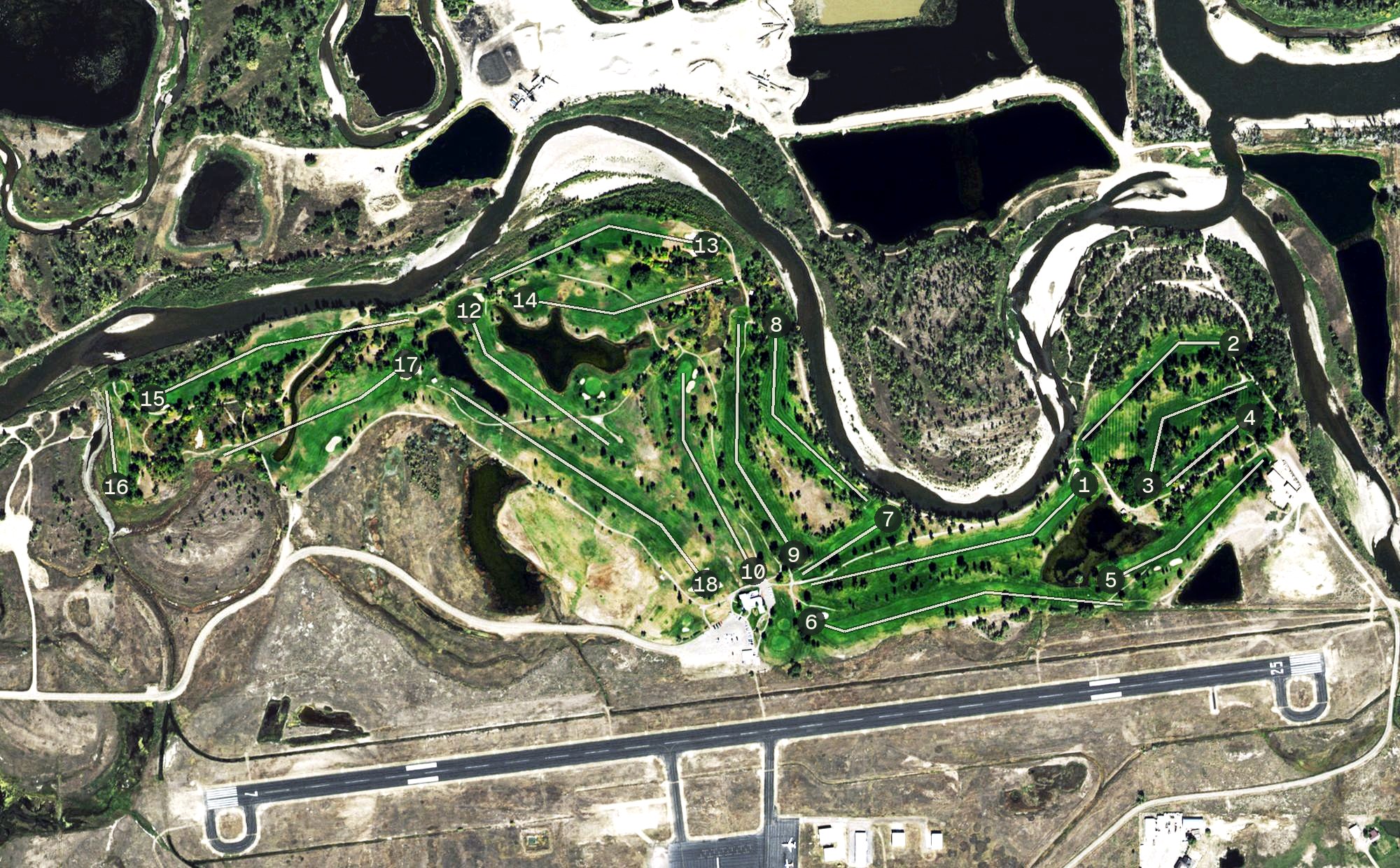 Aerial view of Yampa Valley Golf Club, CO
