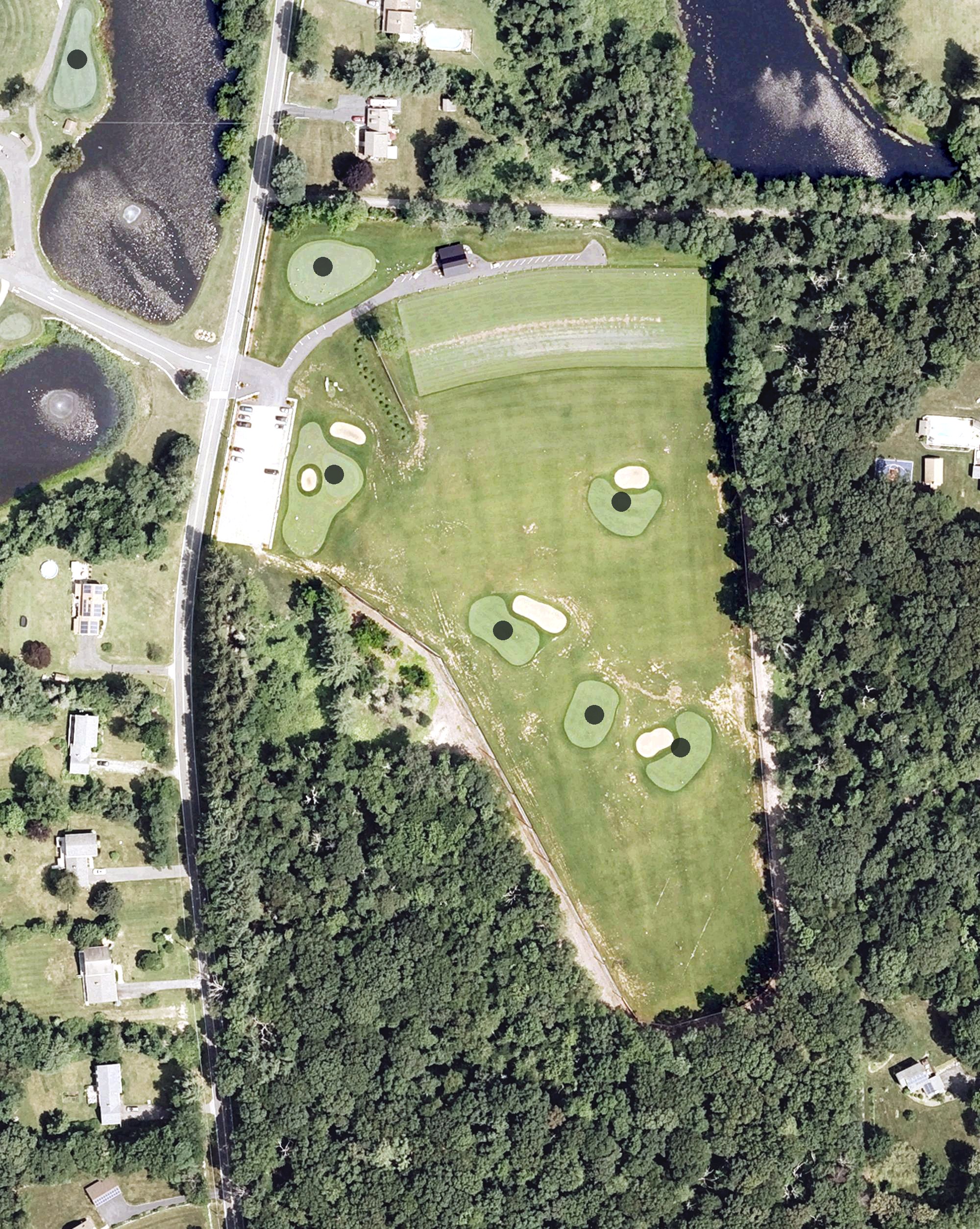 Aerial view of Bea Practice Facility, CT