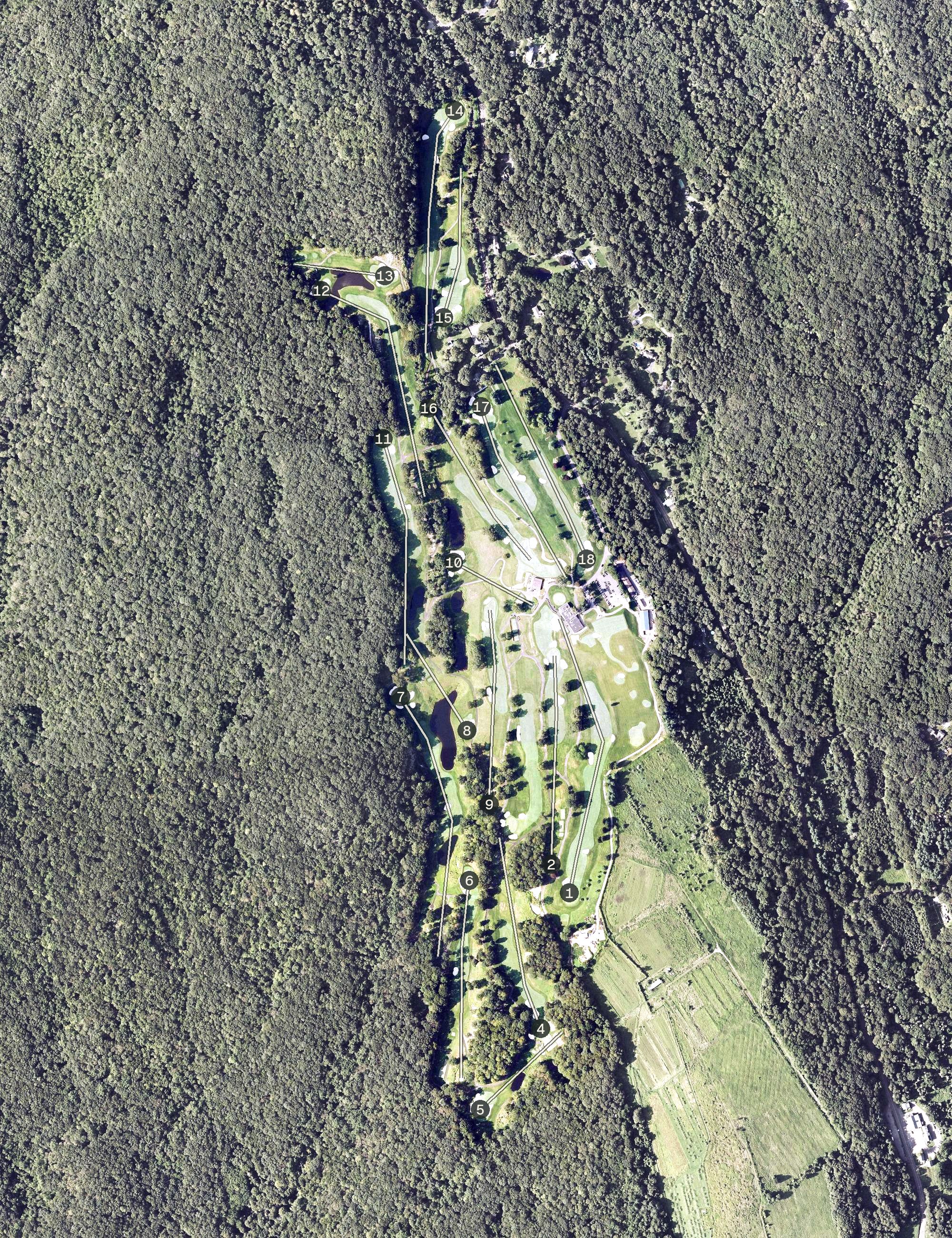 Aerial view of Connecticut Golf Club, CT