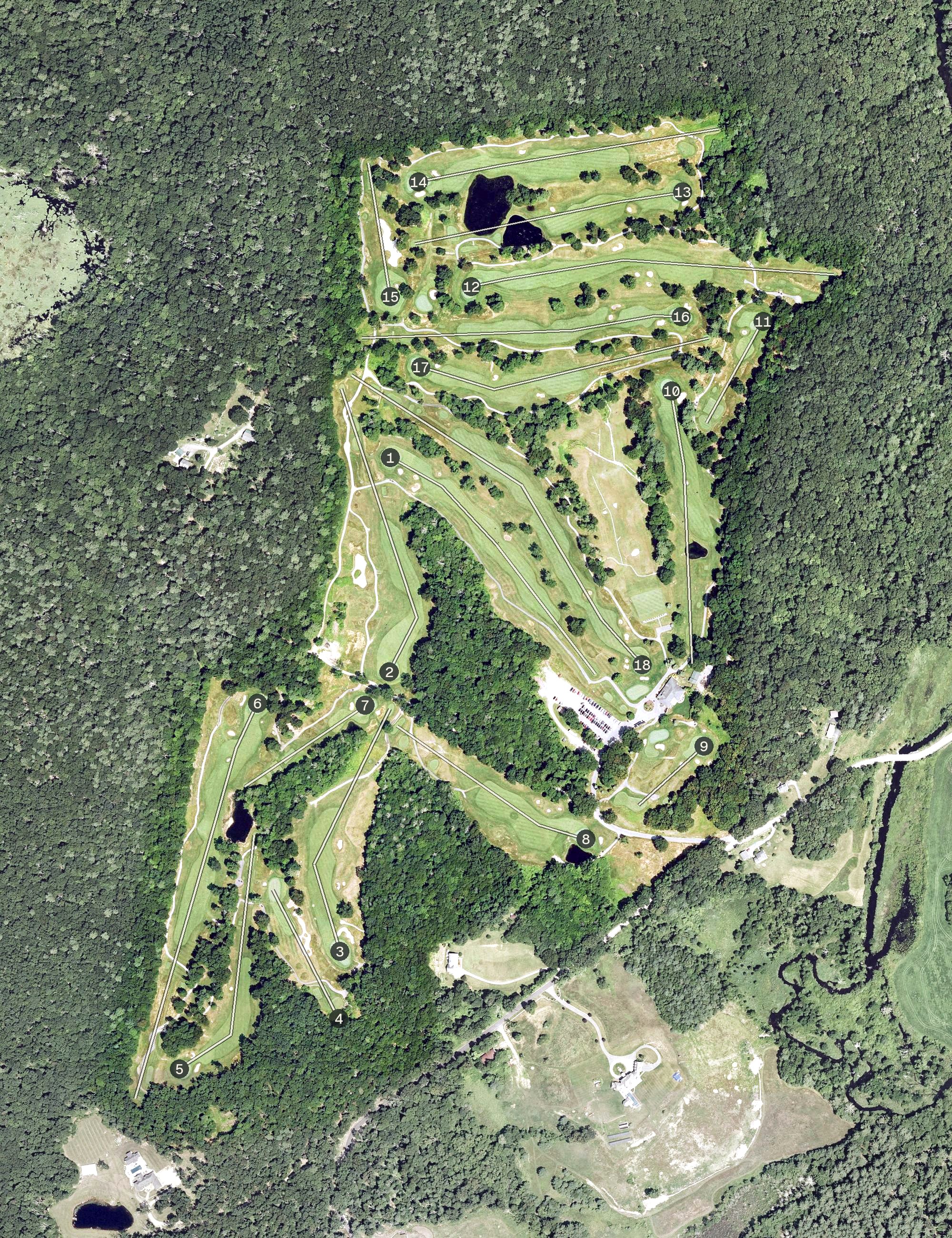 Aerial view of Connecticut National Golf Course, CT