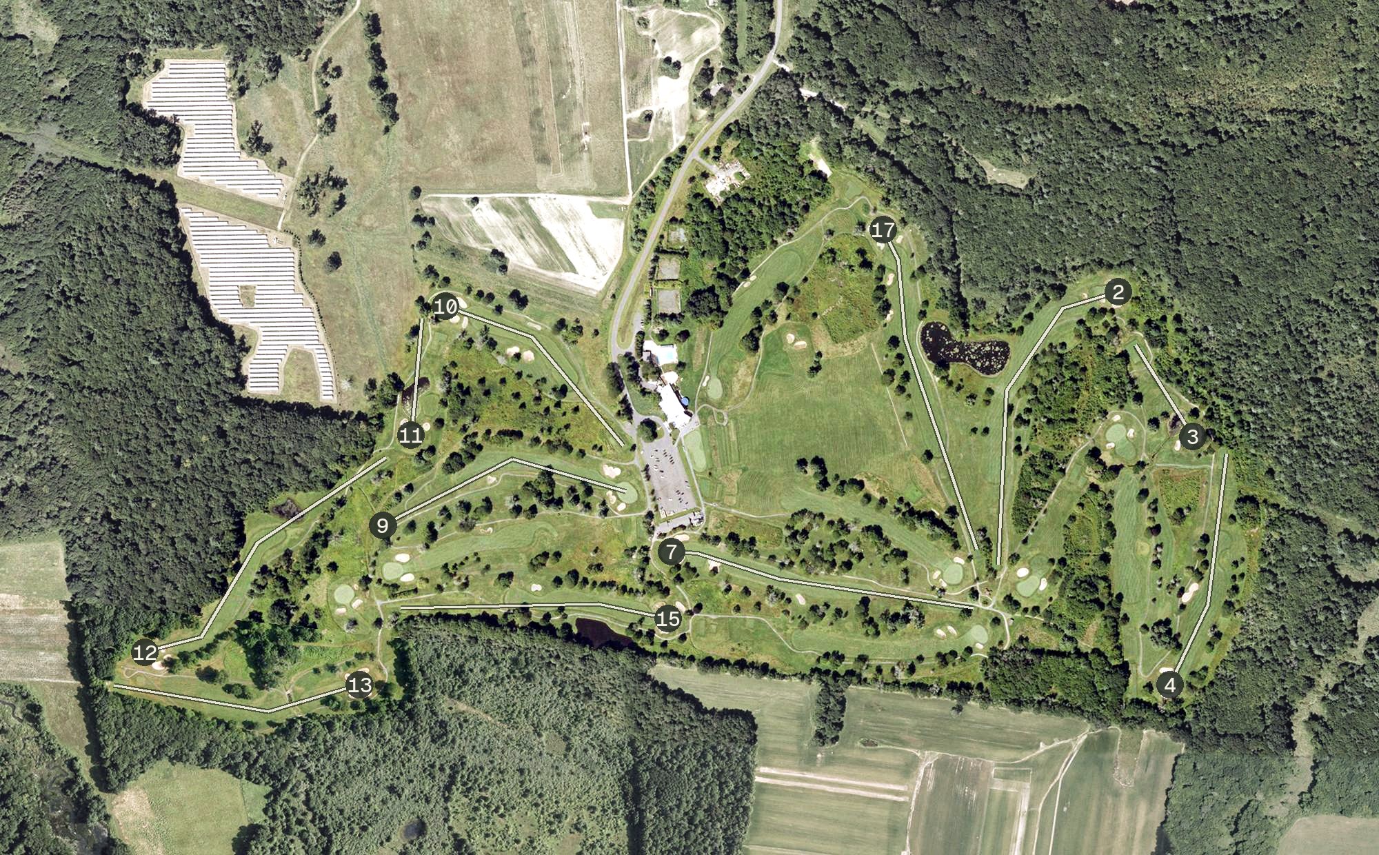 Aerial view of Crestview Country Club, CT