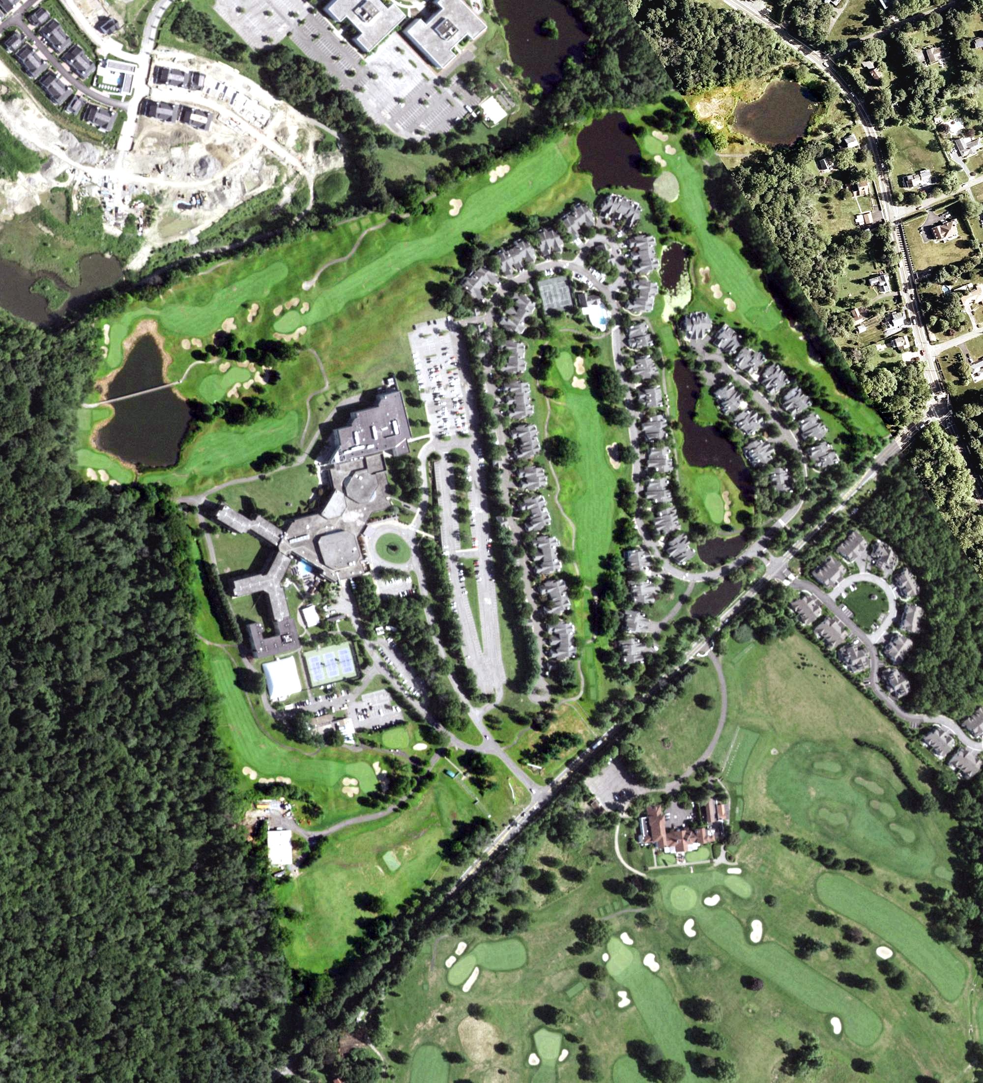 Aerial view of Doral Arrowwood Golf Course, CT