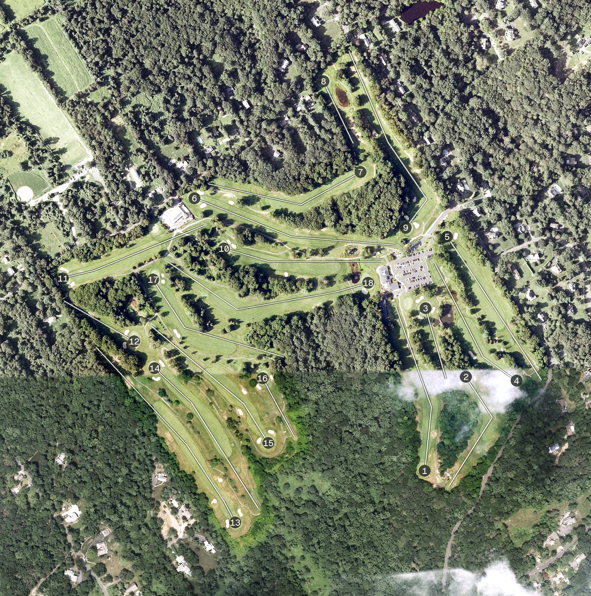 Aerial view of H Smith Richardson Golf Course, CT