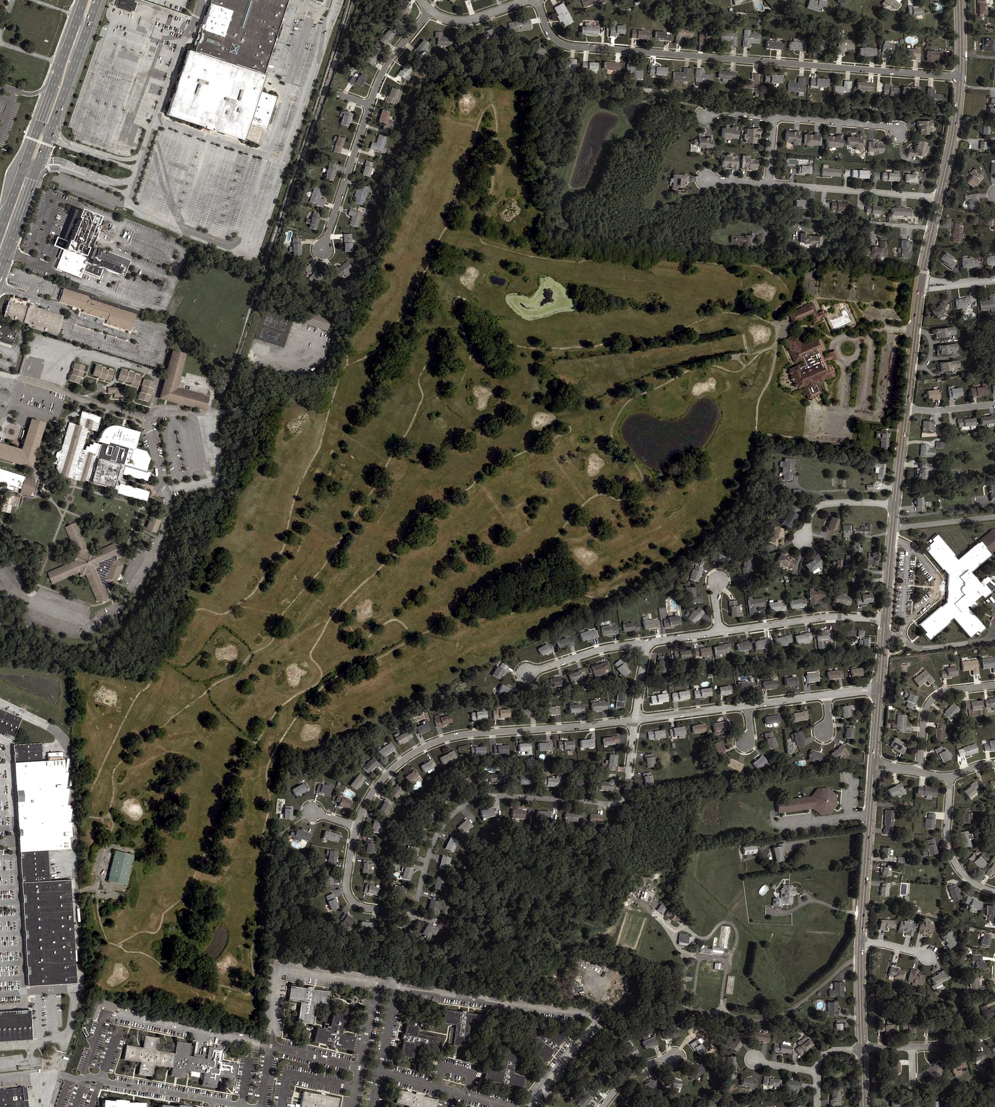 Aerial view of Brandywine Country Club, DE