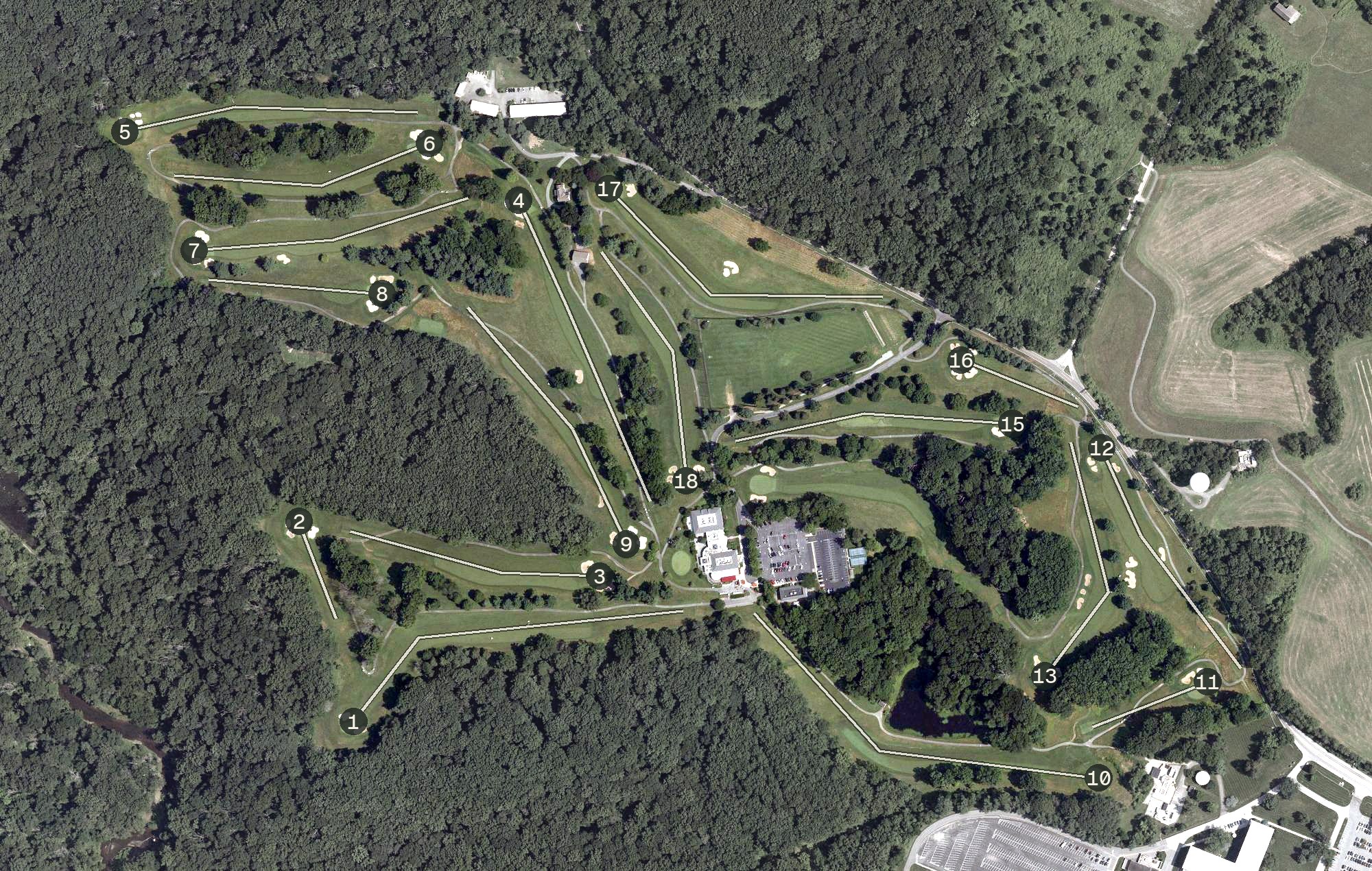 Aerial view of Deerfield, DE