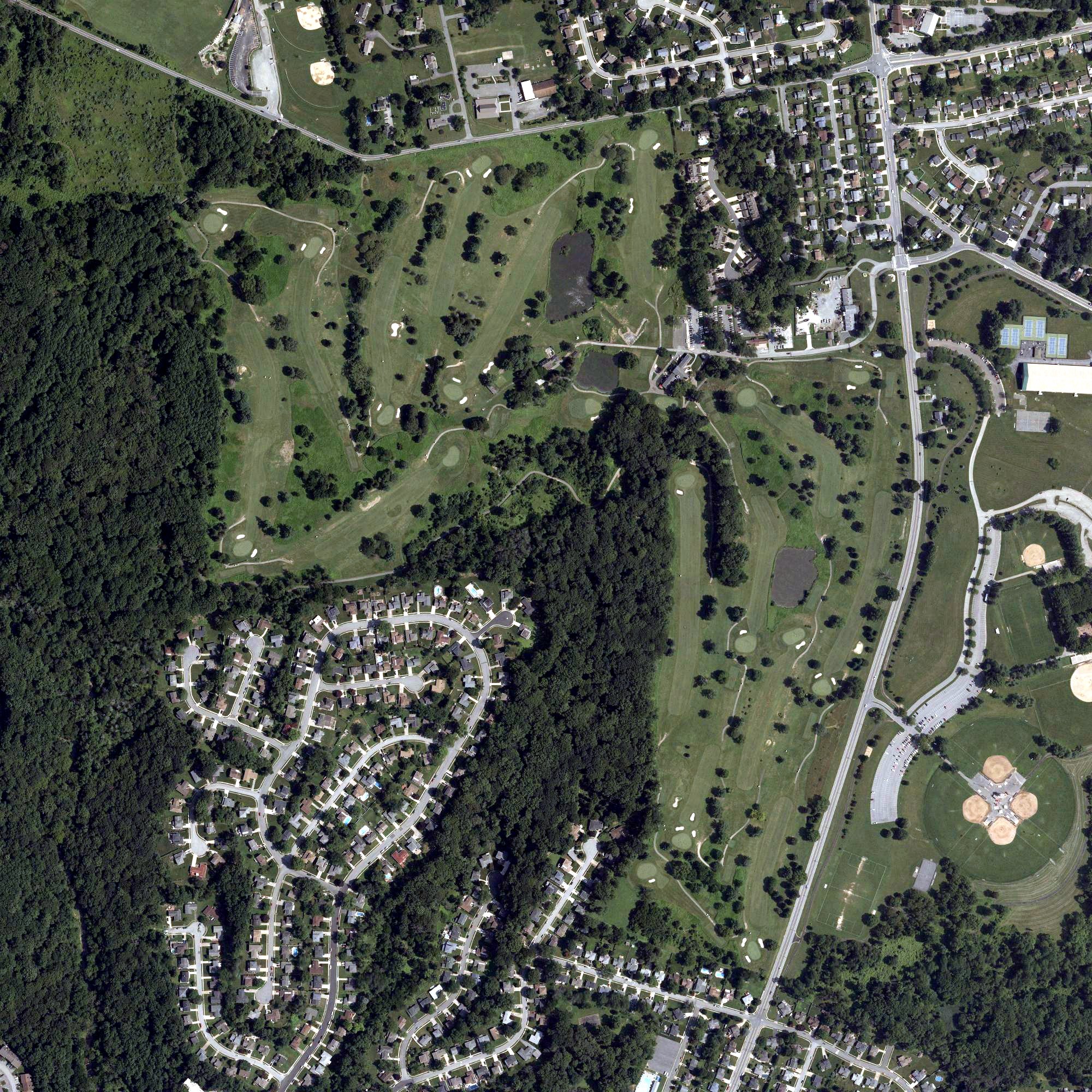 Aerial view of Delcastle Golf Course, DE