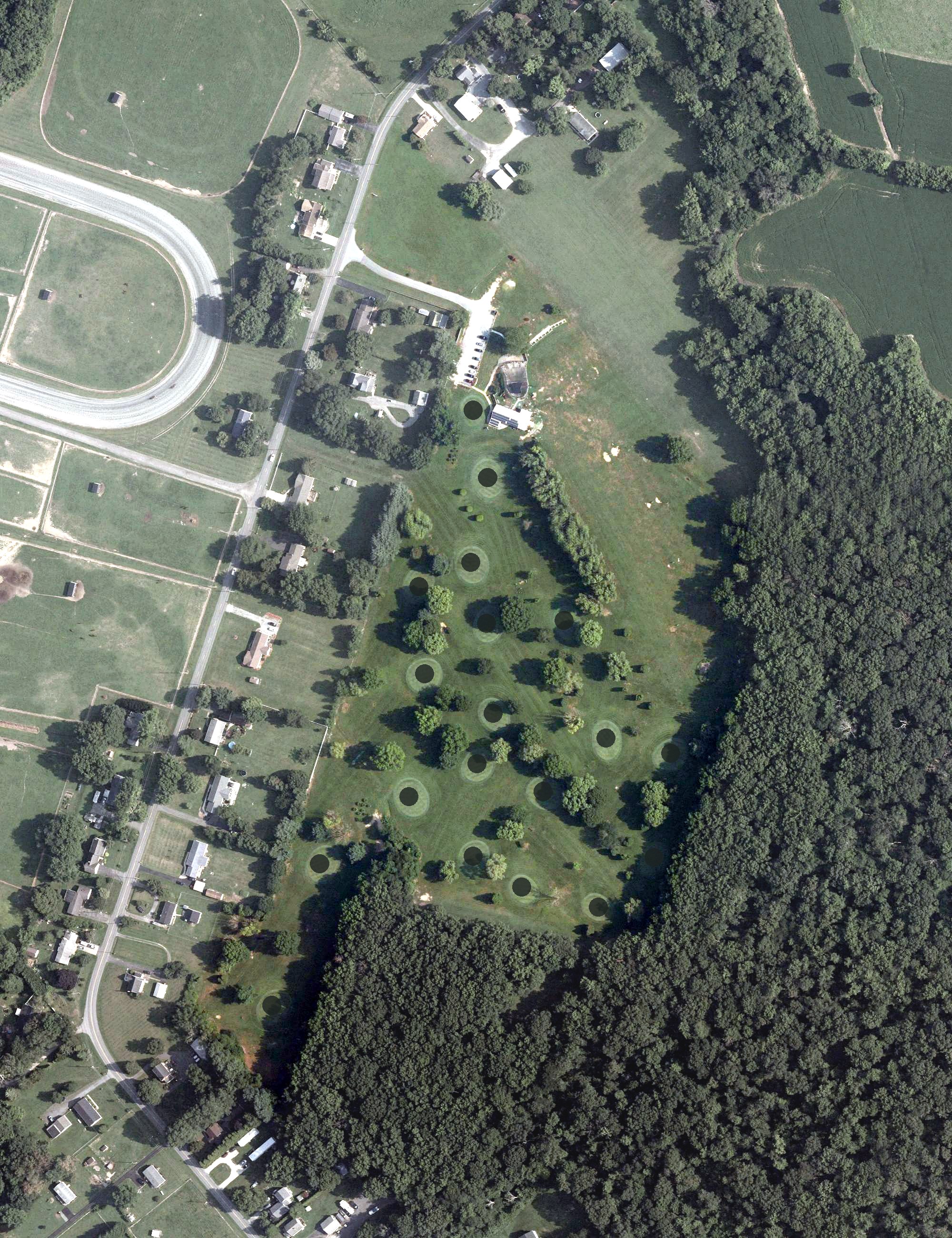 Aerial view of Dover Par 3 & Driving Range, DE