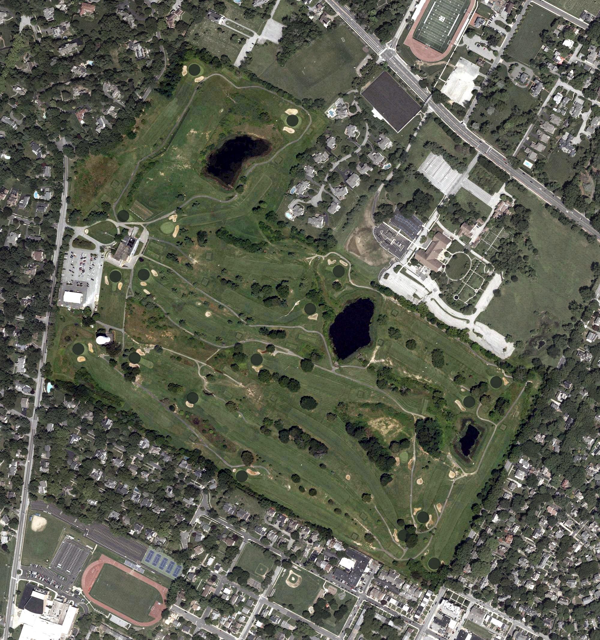 Aerial view of Ed Oliver Golf Club, DE