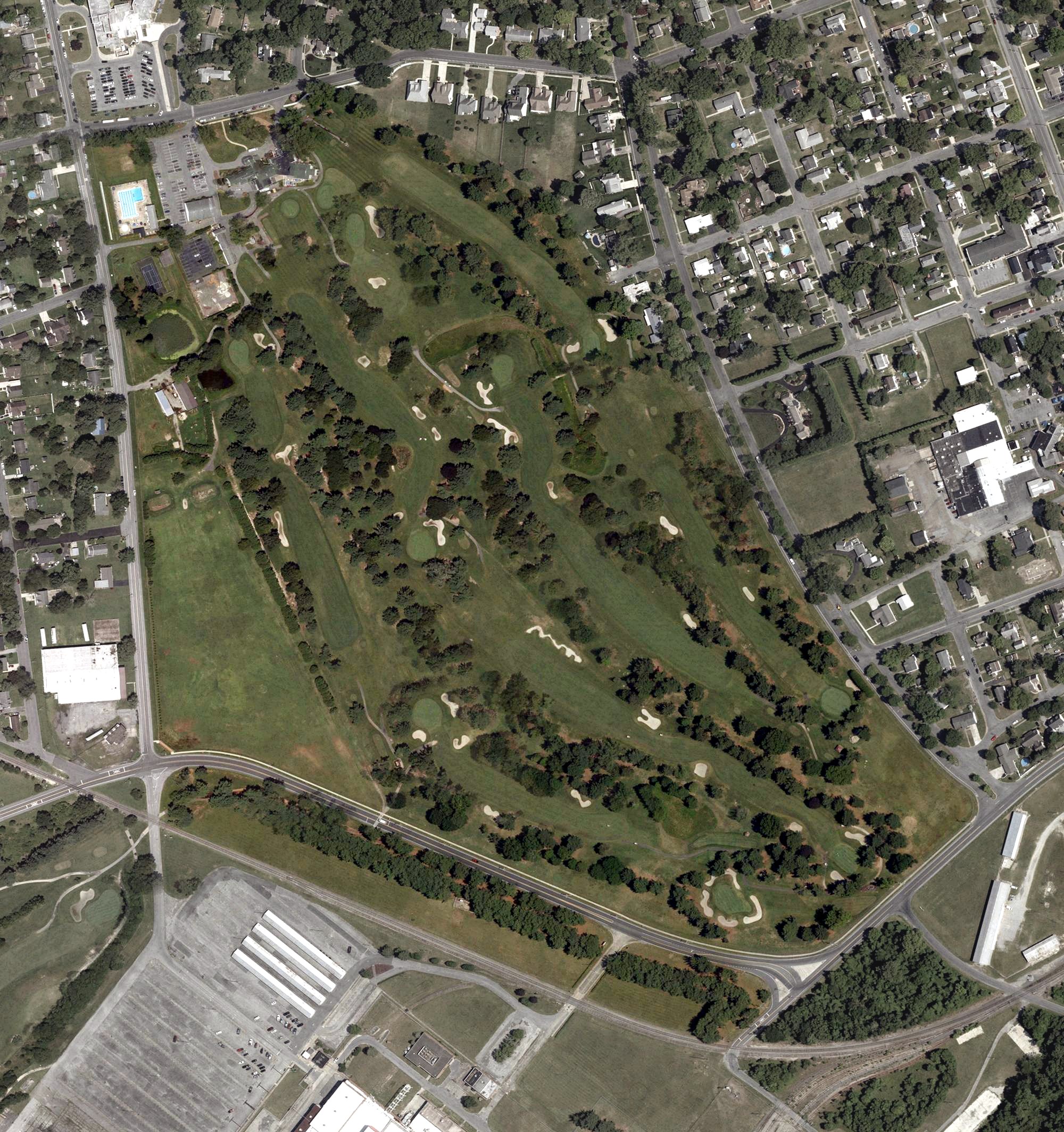 Aerial view of Hooper's Landing Golf Course, DE