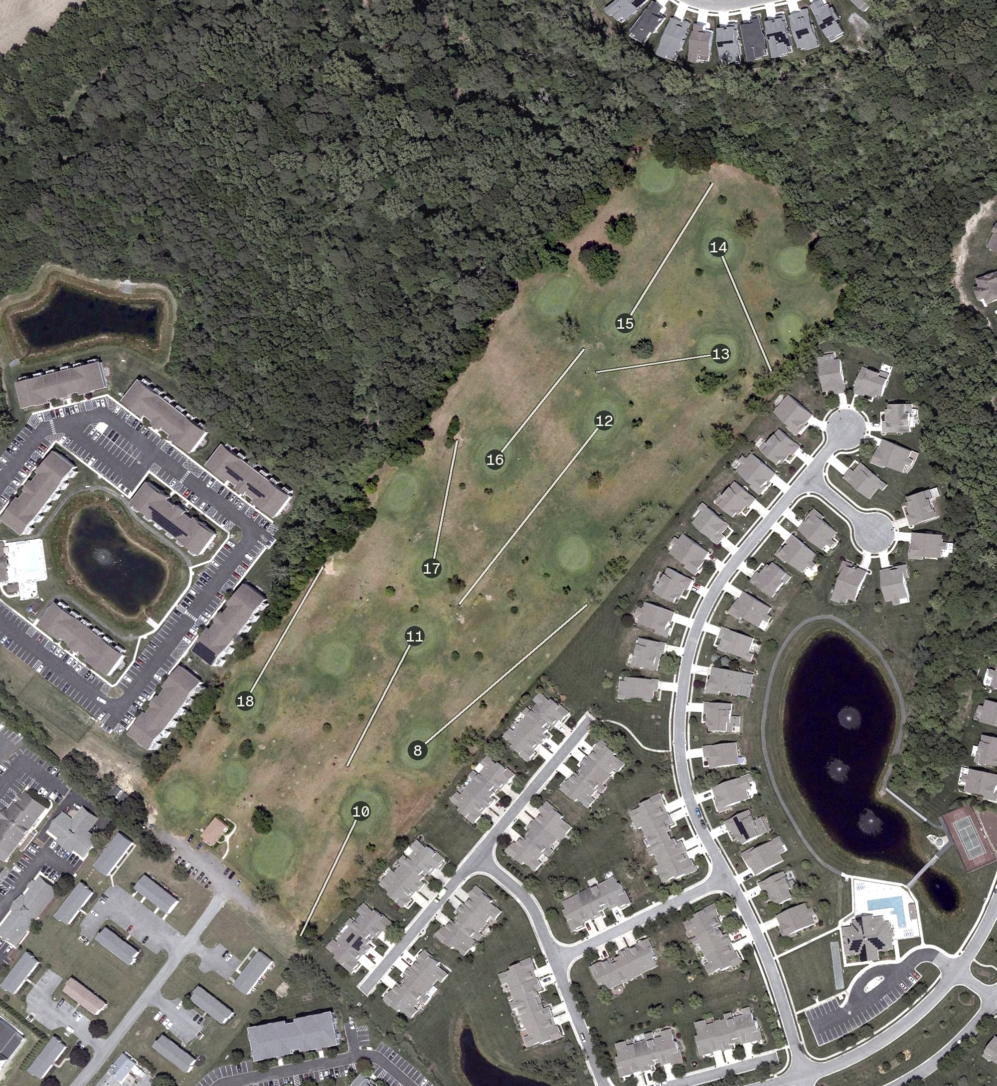 Aerial view of Midway Par 3, DE