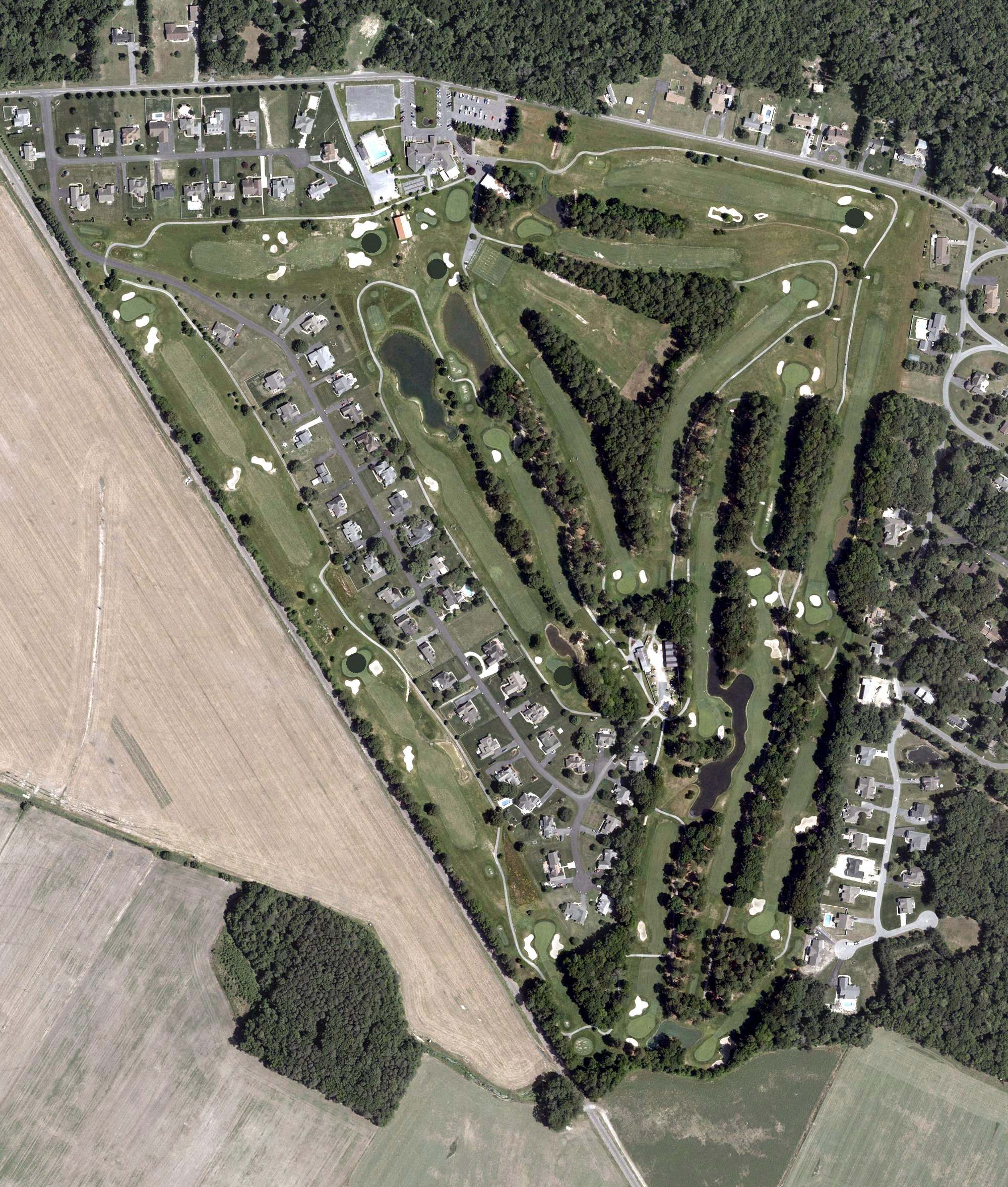 Aerial view of Mulligans Pointe, DE