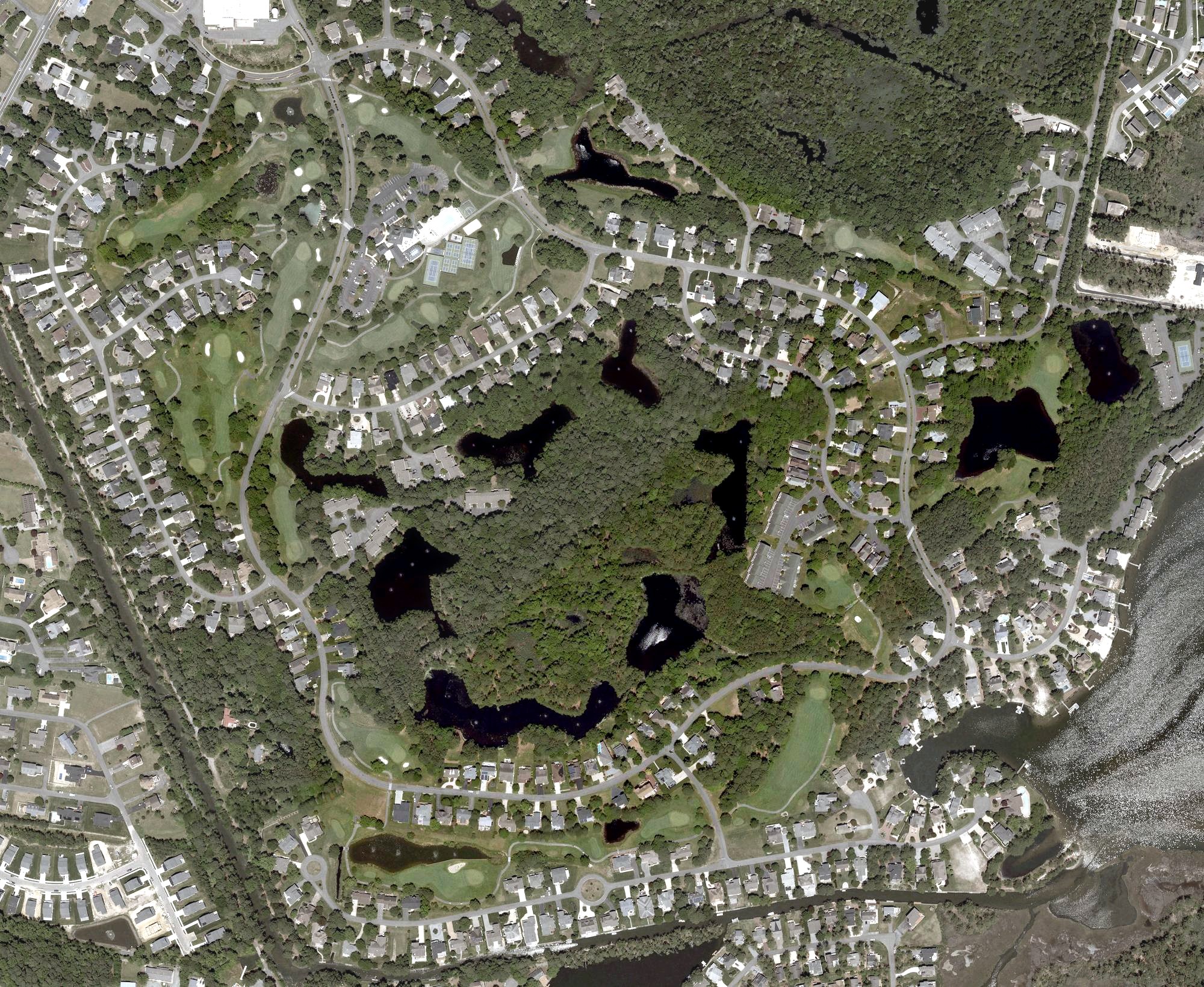 Aerial view of The Salt Pond Golf Club, DE