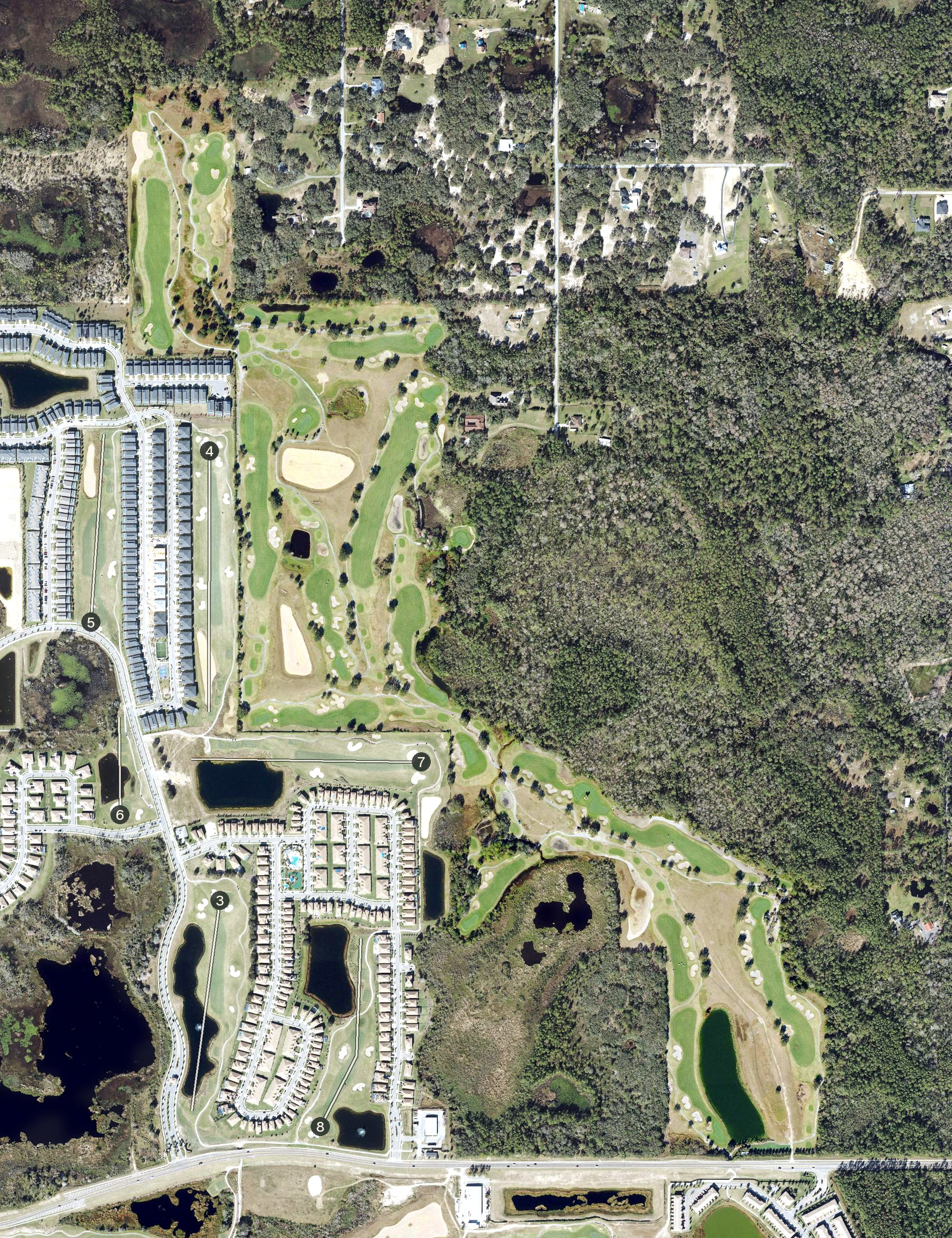 Aerial view of 16 holes, FL