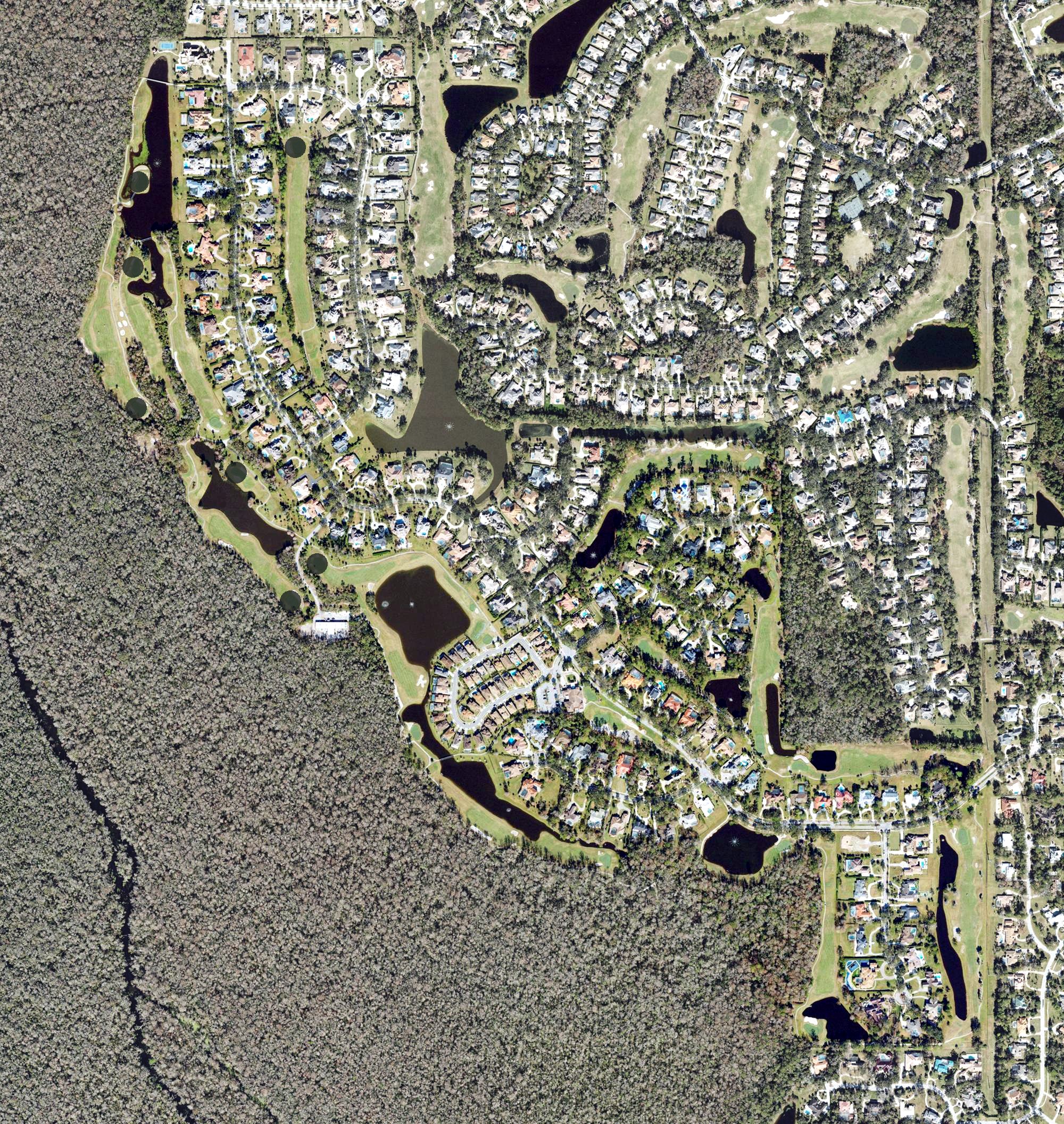 Aerial view of Alaqua Country Club, FL