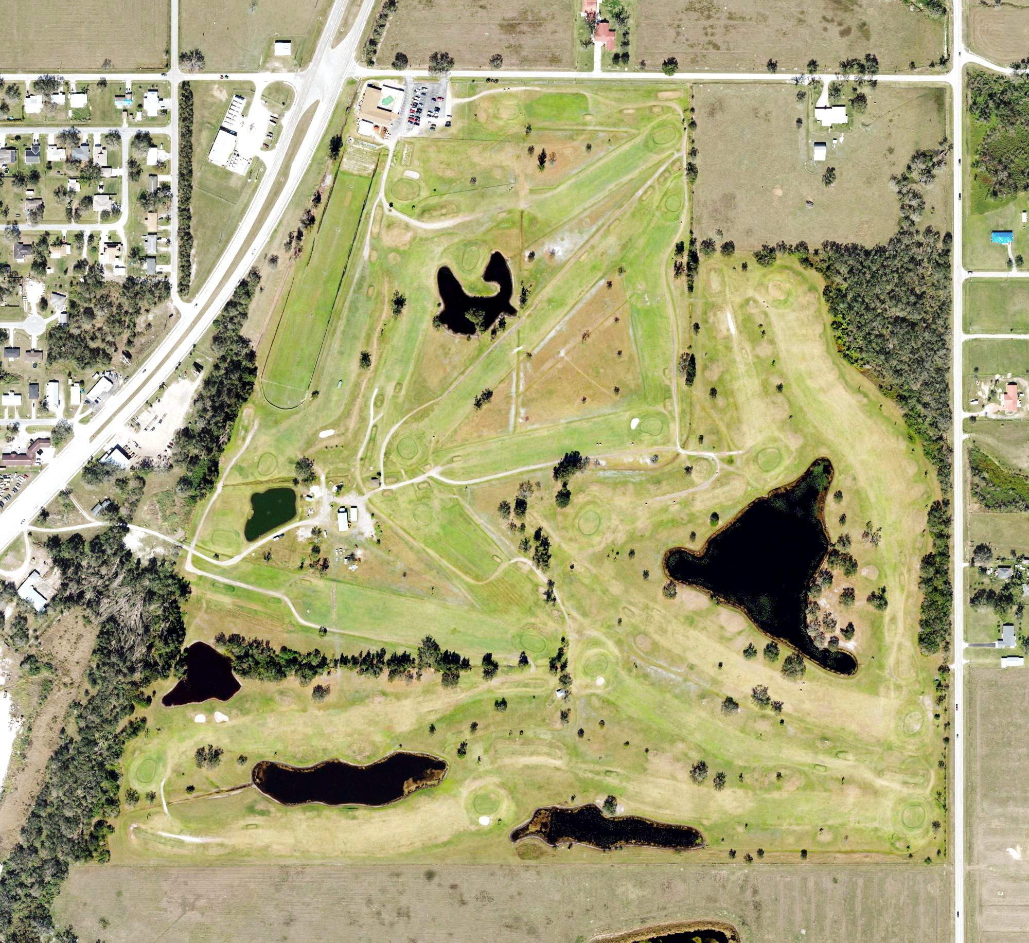 Aerial view of Arcadia Municipal Golf Course, FL