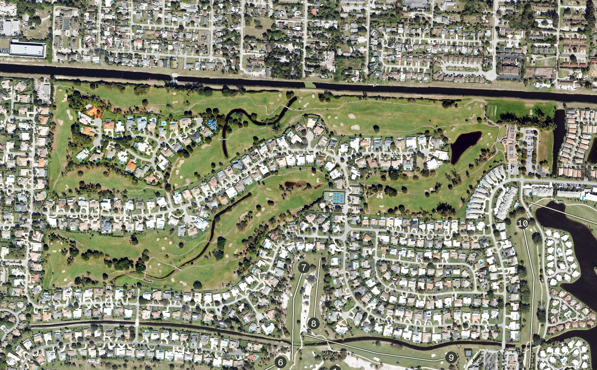 Aerial view of Atlantis Country Club, FL