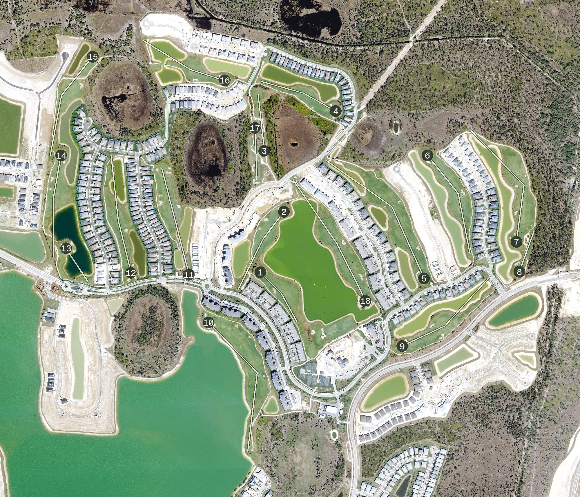 Aerial view of Babcock National, FL