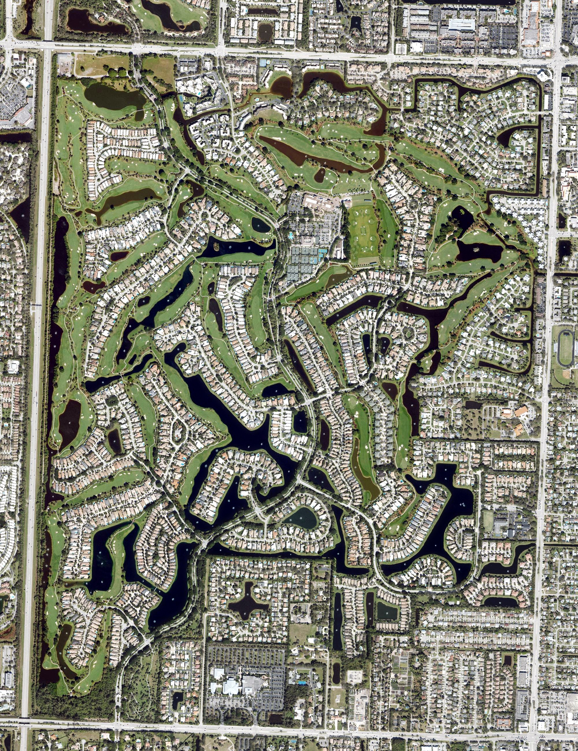 Aerial view of BallenIsles, FL