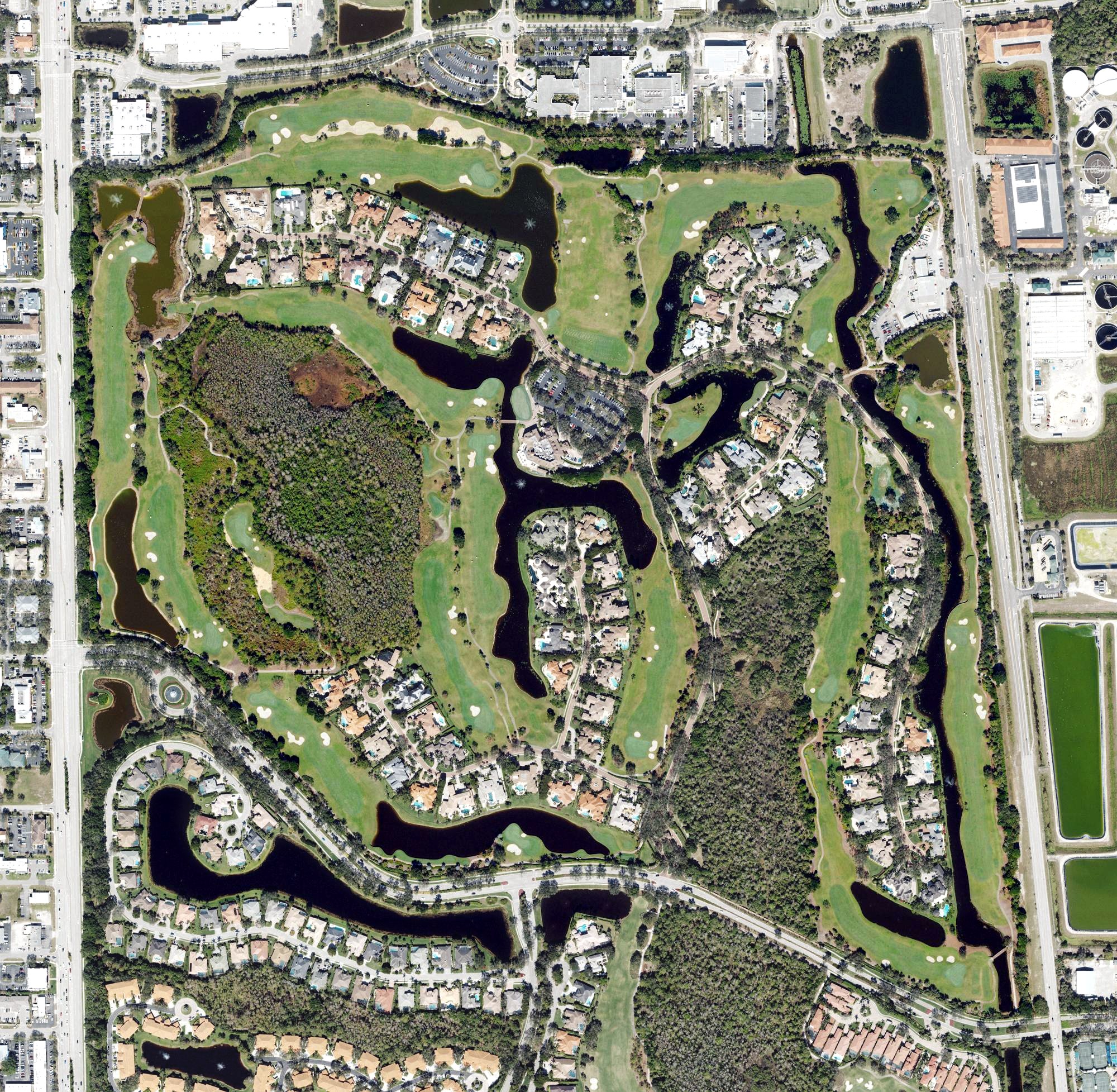 Aerial view of Bay Colony Golf Club, FL