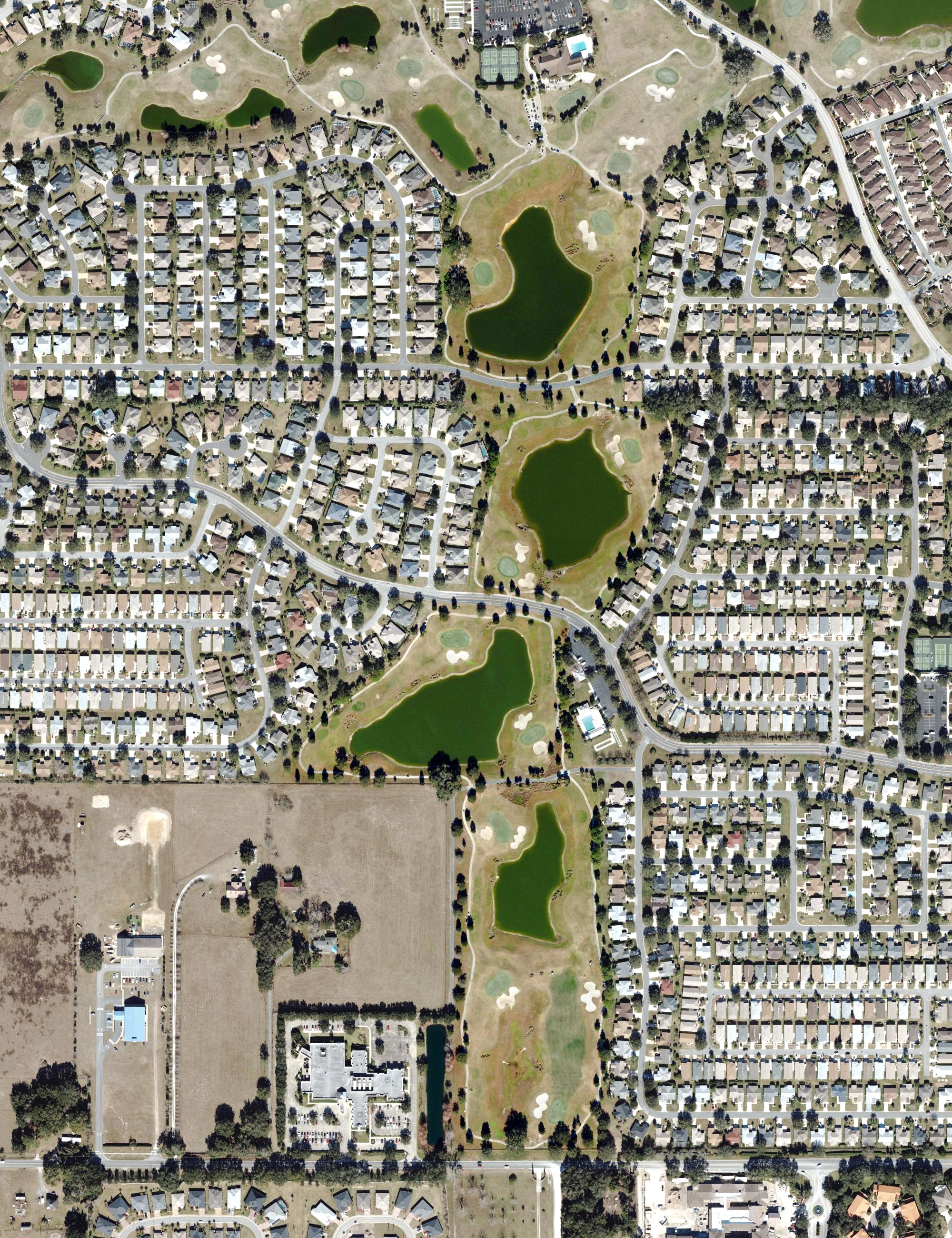 Aerial view of Belmont Golf Course (The Villages), FL