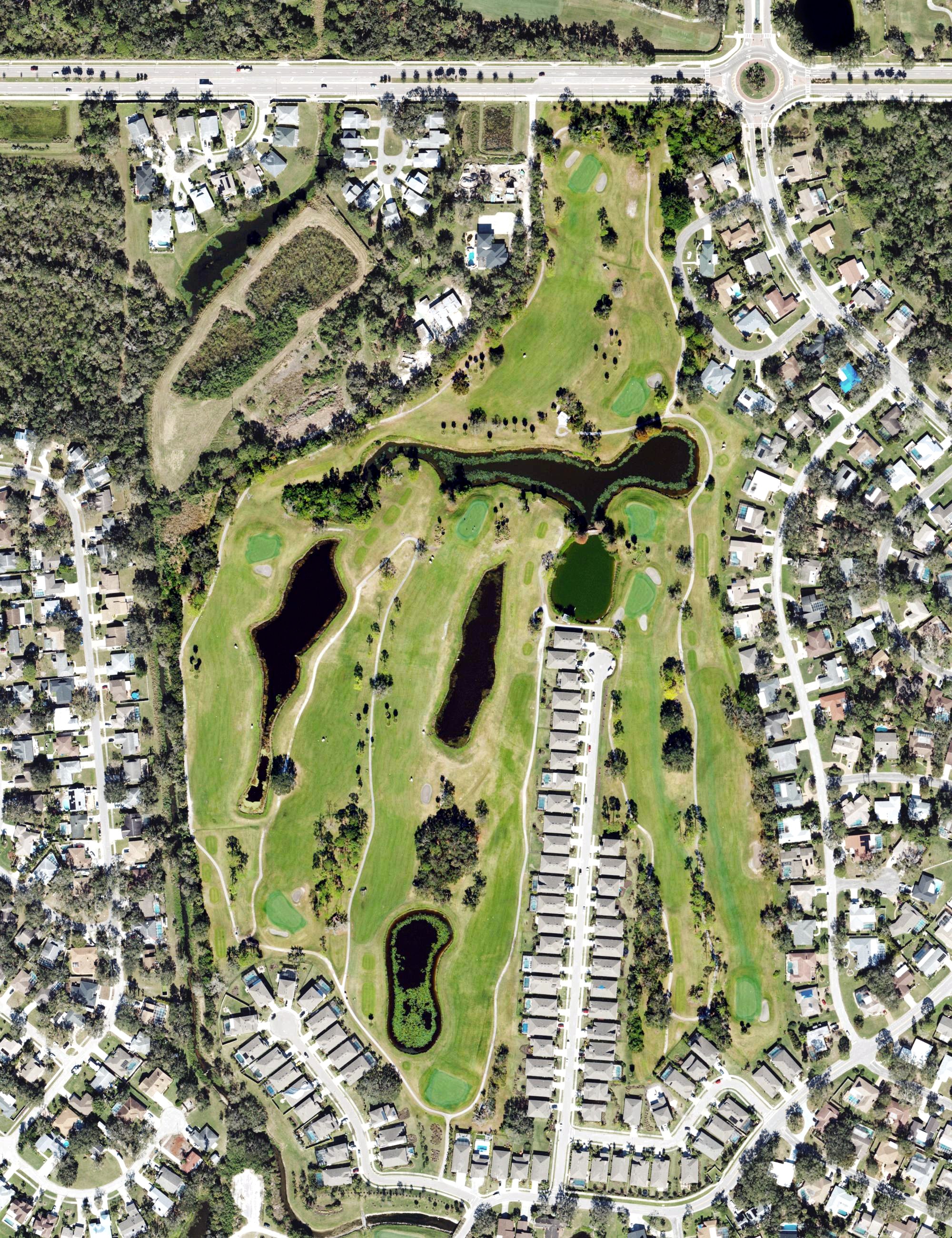 Aerial view of Bent Tree Country Club, FL