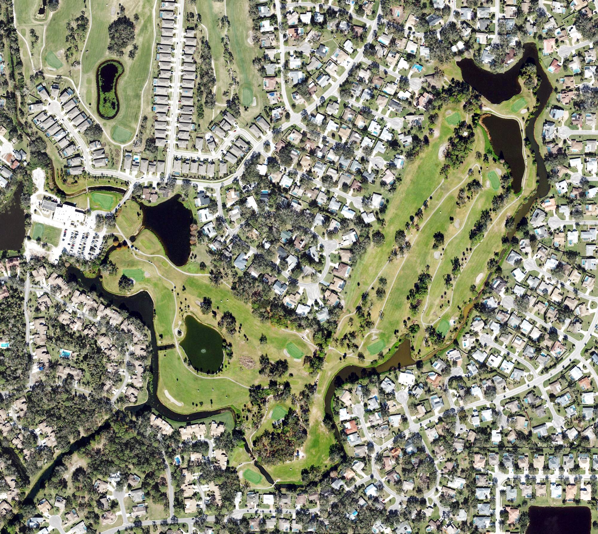 Aerial view of Bent Tree Country Club, FL