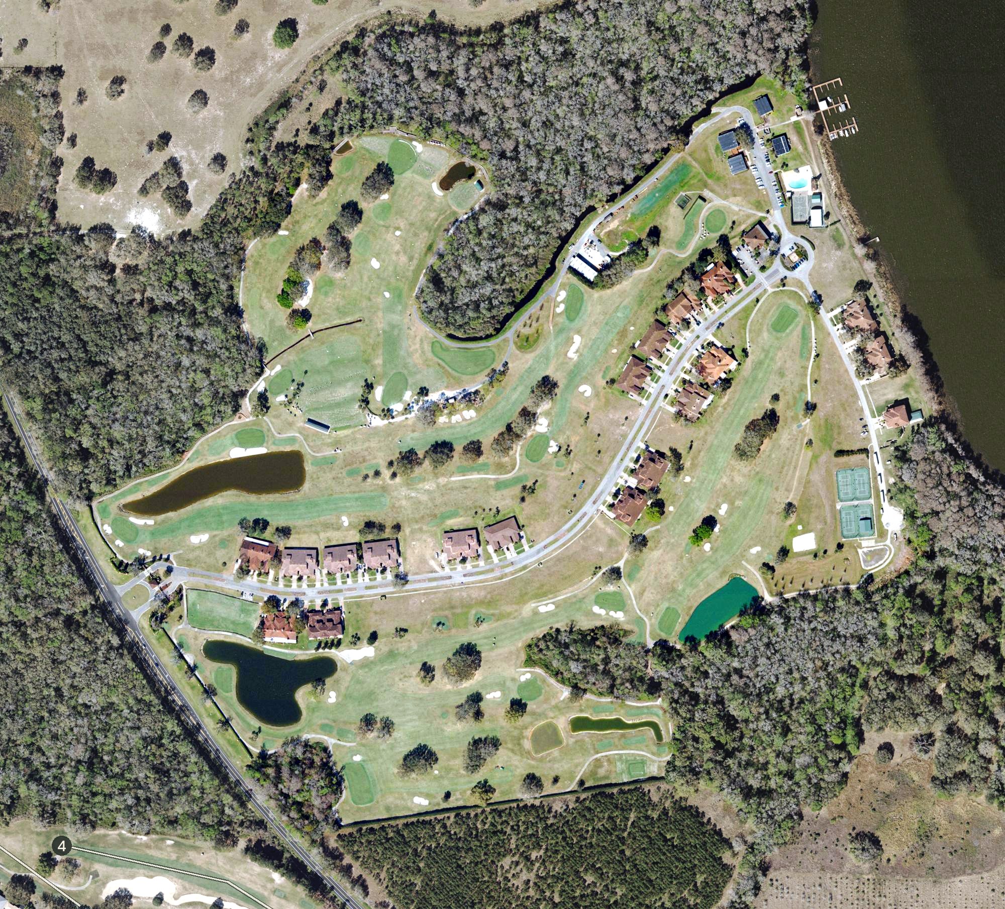 Aerial view of Bishops Gate Golf and Lakeside Community, FL