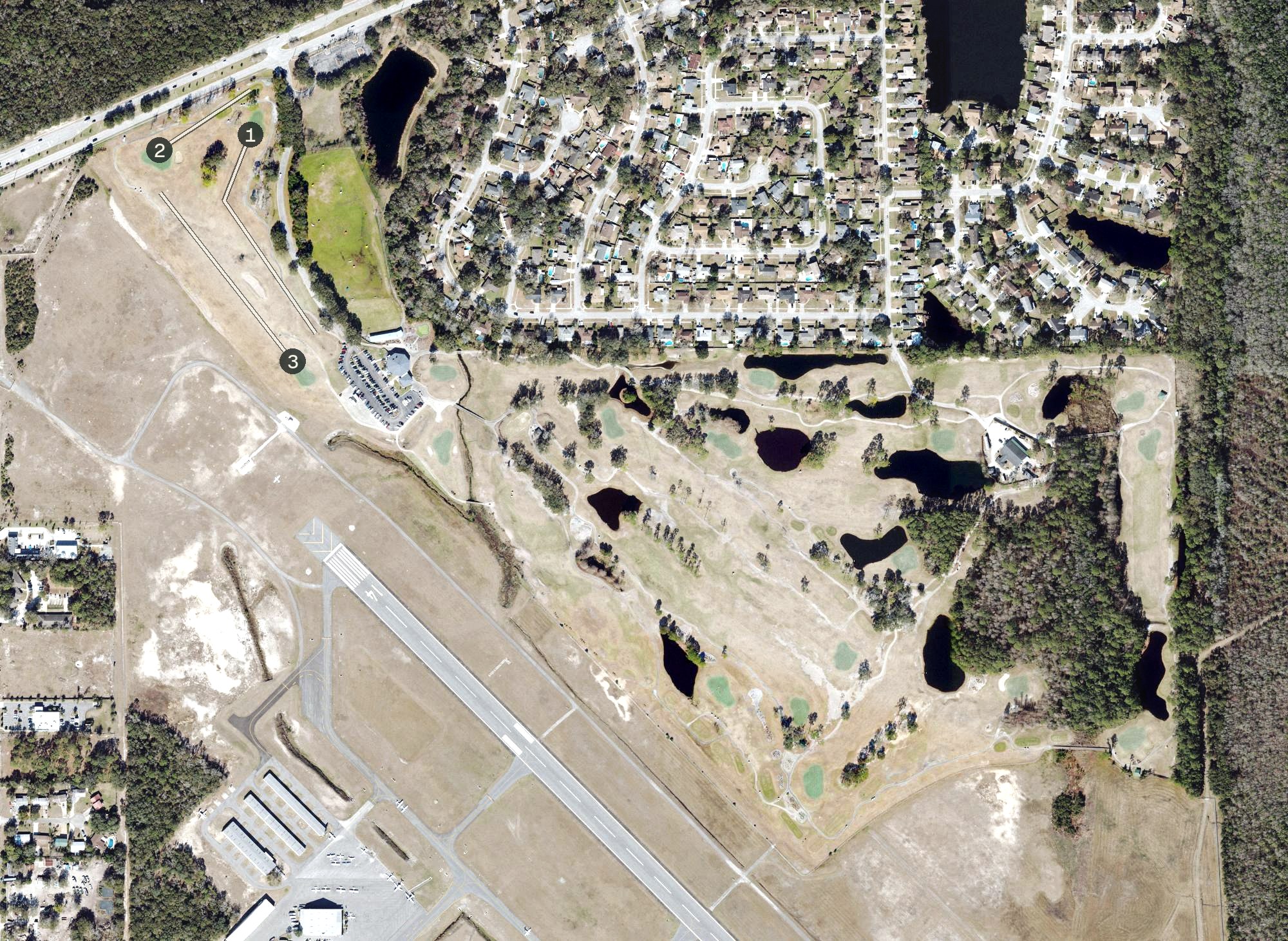 Aerial view of Blue Sky Golf Club, FL
