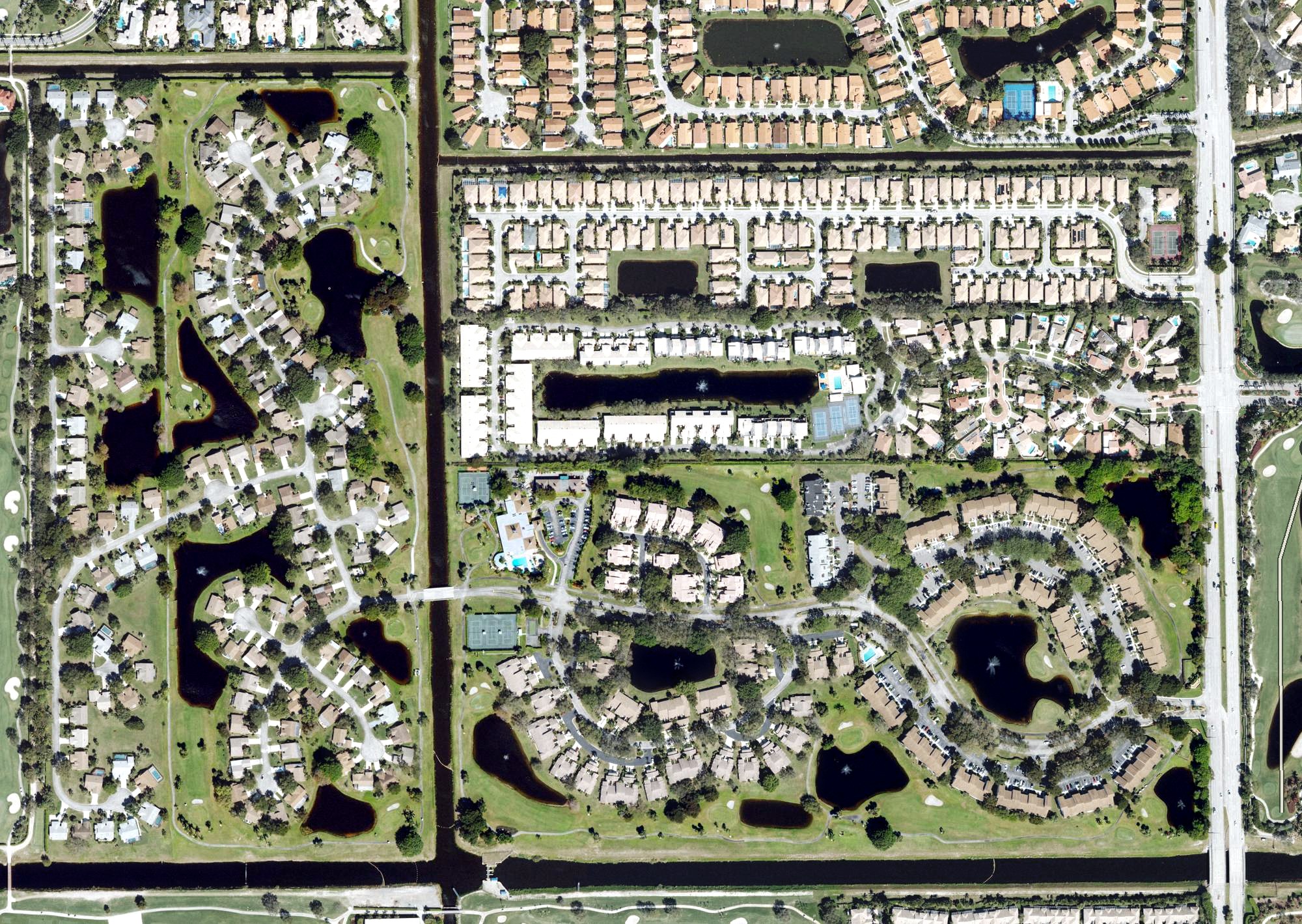Aerial view of Boca Delray Golf & Country Club, FL