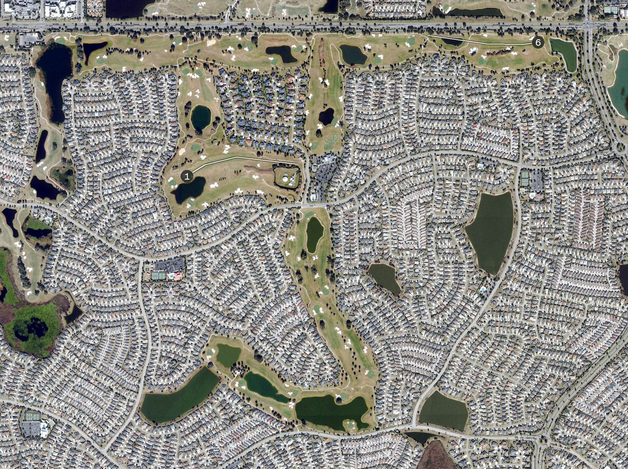 Aerial view of Bonifay Country Club (The Villages), FL
