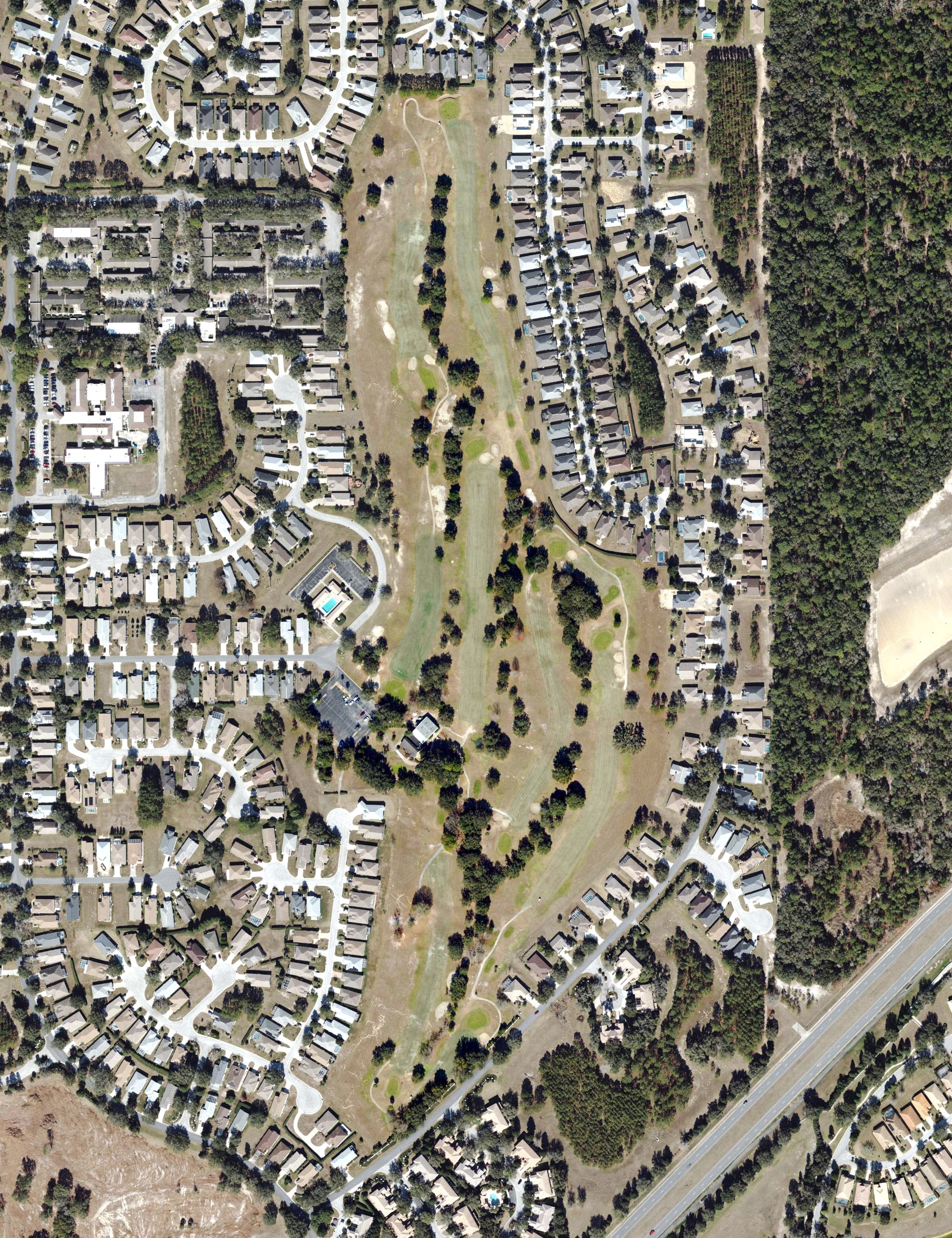Aerial view of Brentwood, FL