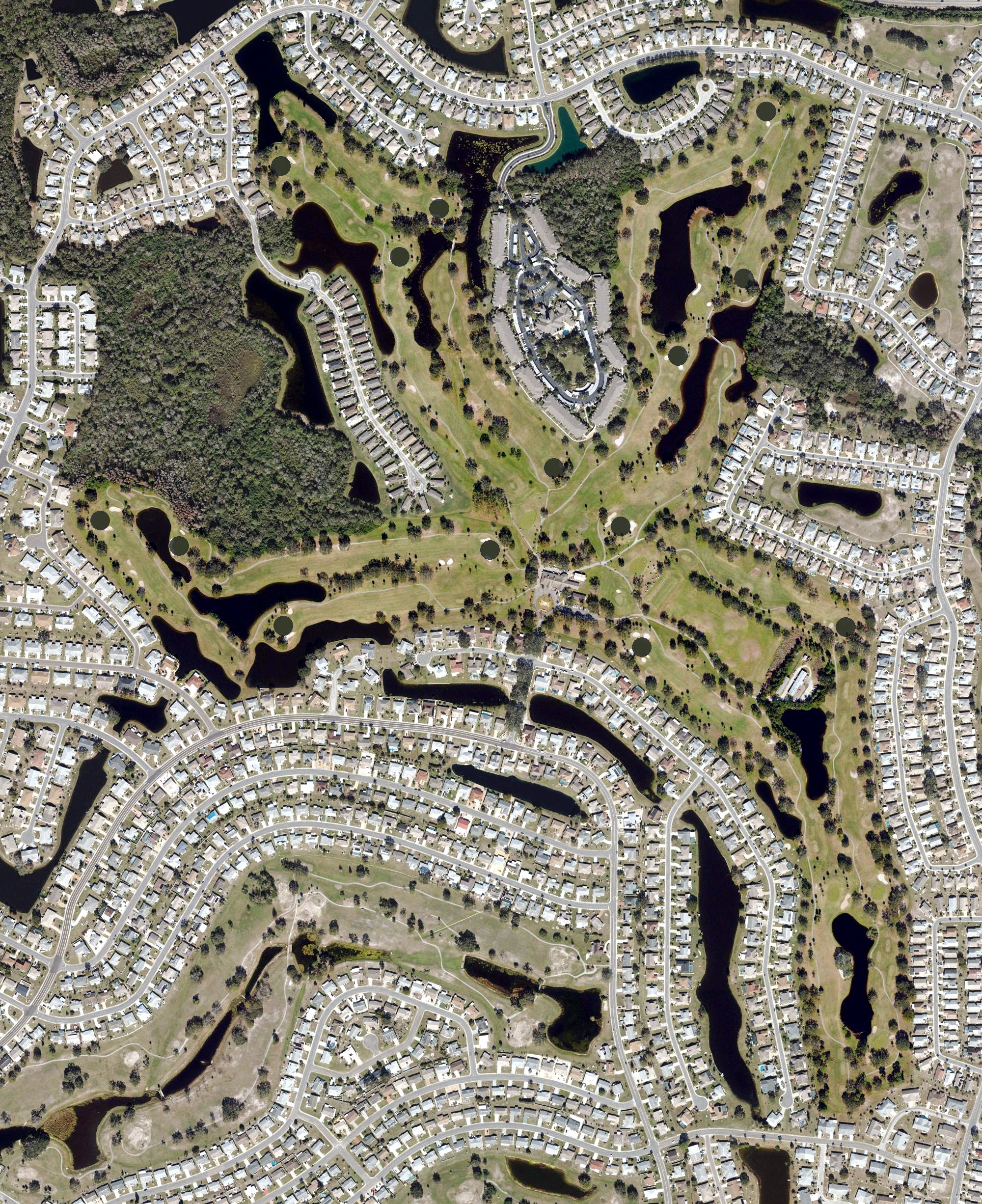 Aerial view of Caloosa Golf & Country Club, FL