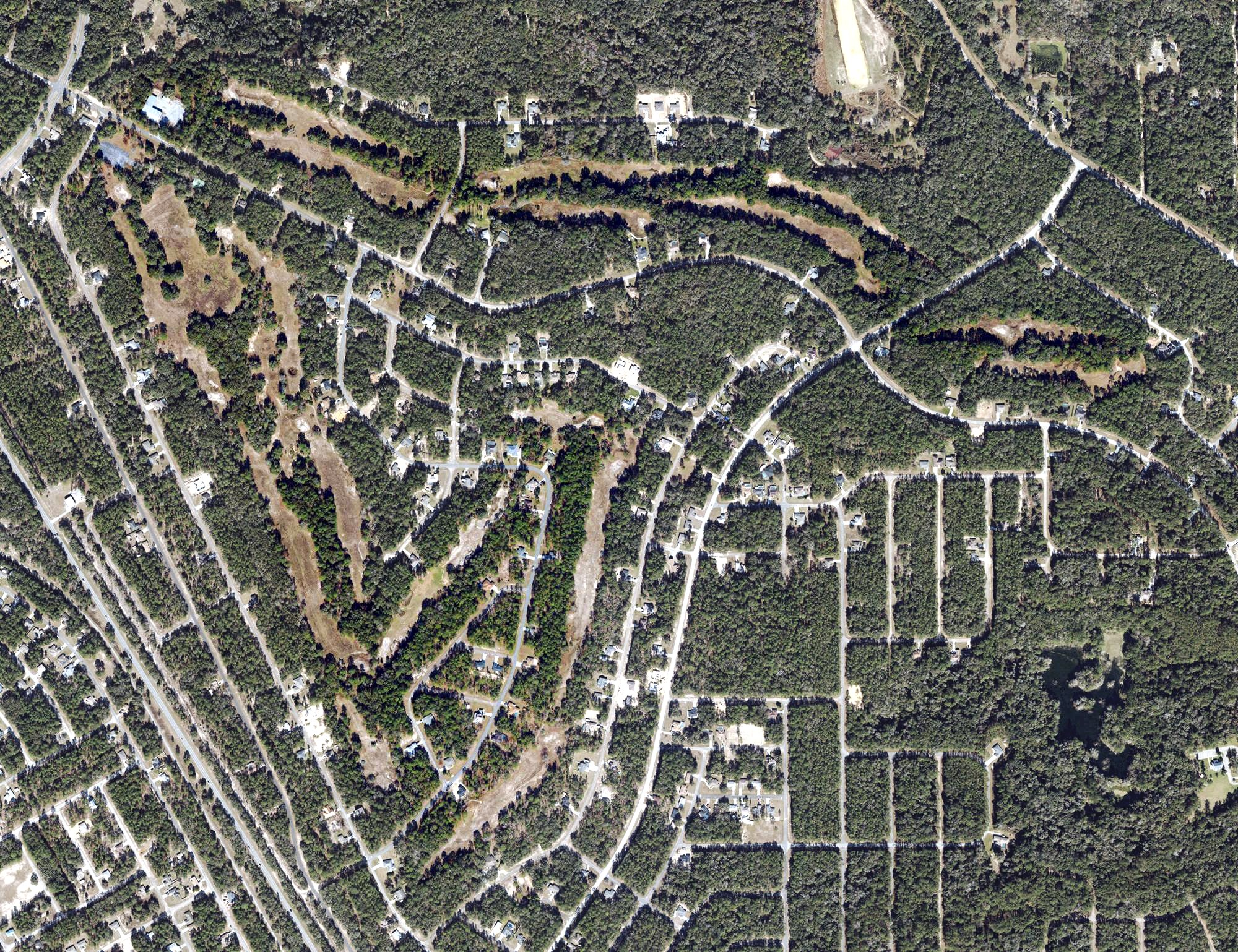 Aerial view of Camp Phosphate Co #1, FL