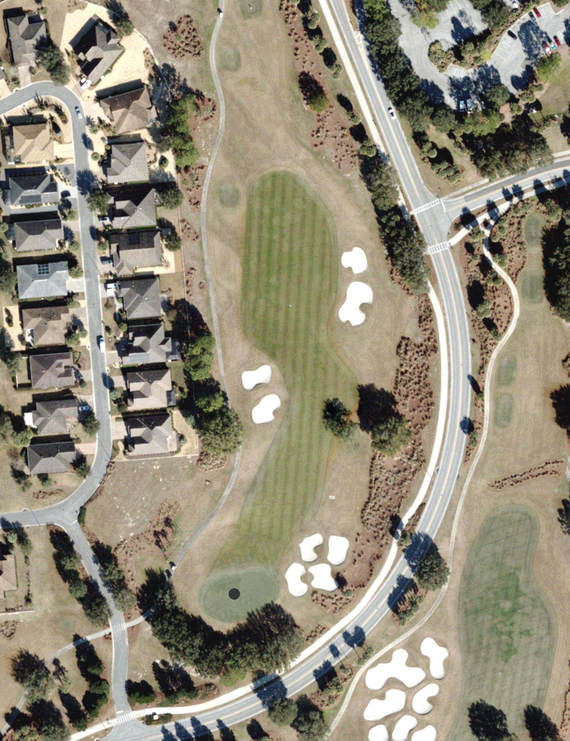 Aerial view of Candler Hills Hole 1, FL
