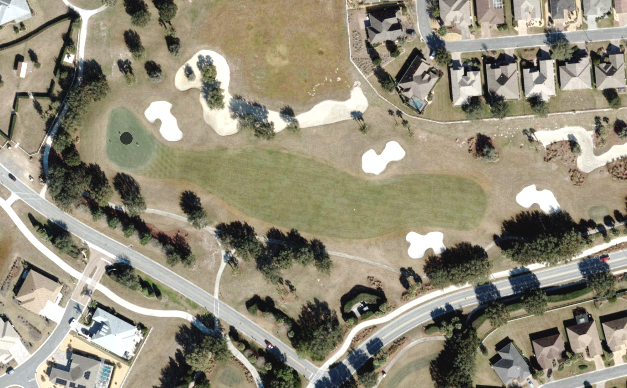 Aerial view of Candler Hills Hole 2, FL