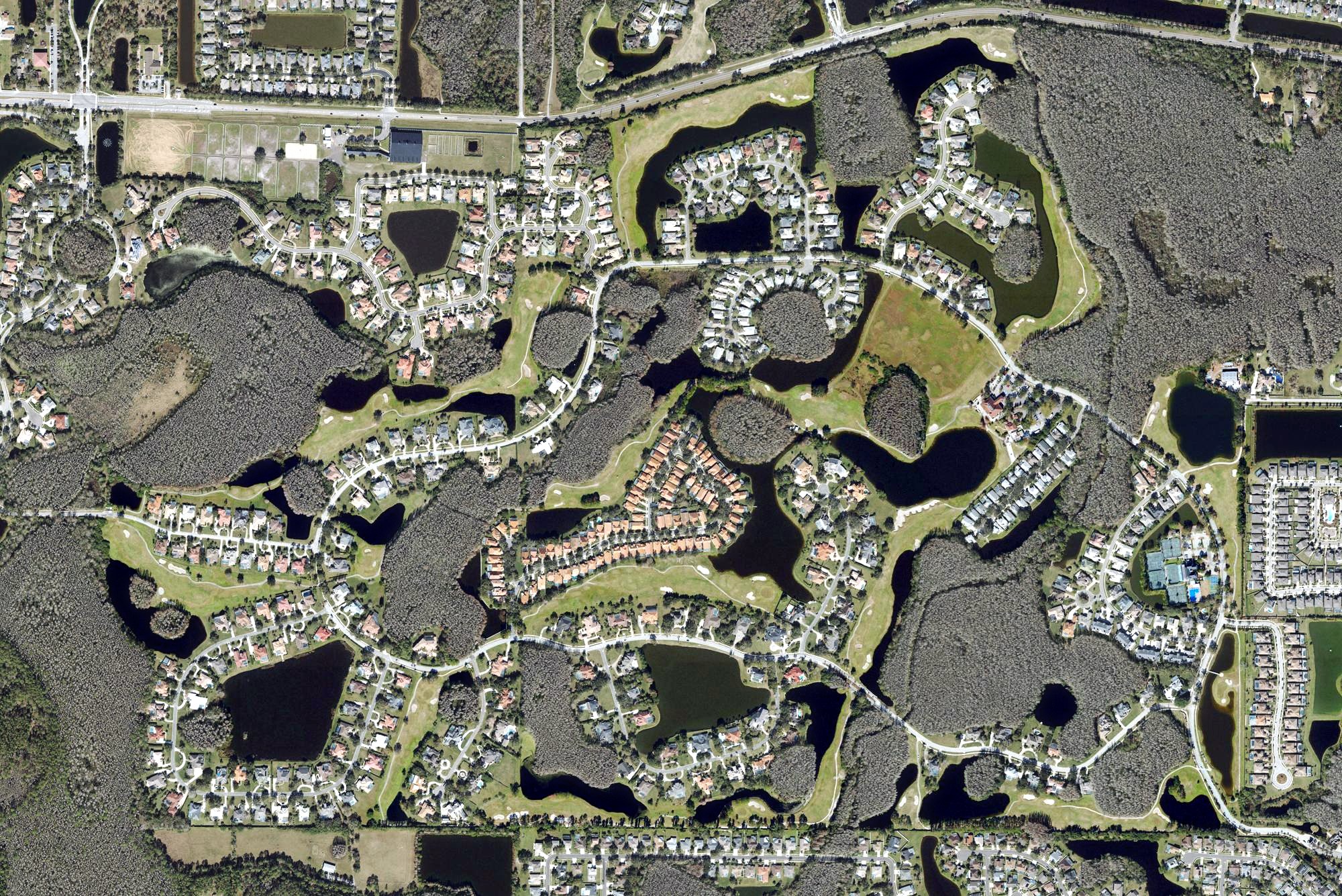Aerial view of Cheval Golf & Country Club, FL