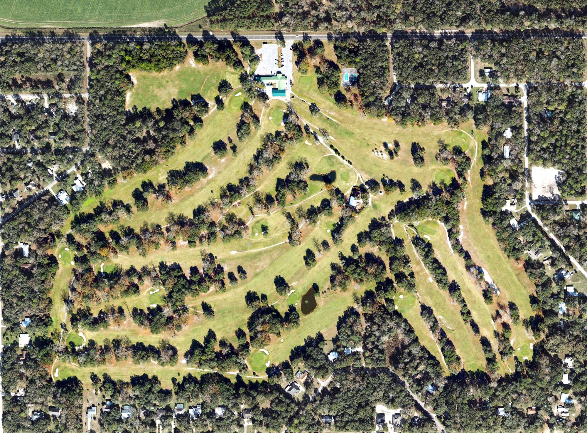 Aerial view of Chiefland Golf & Country Club, FL