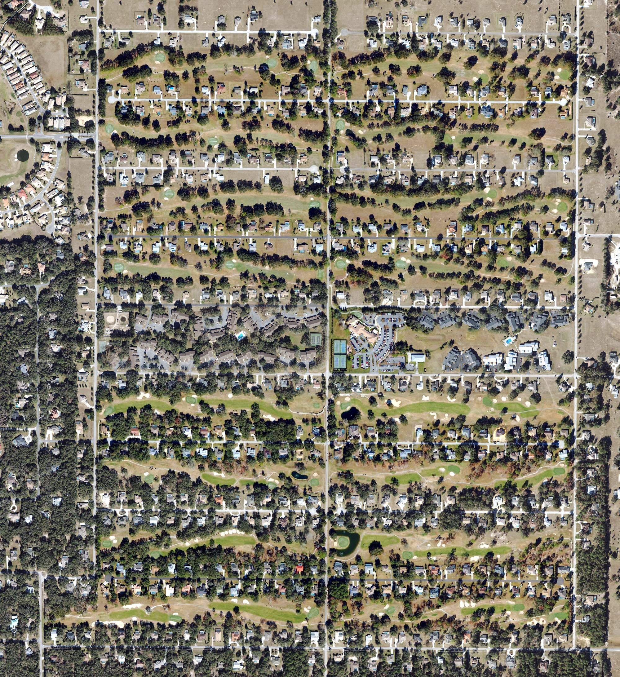 Aerial view of Citrus Hills Golf & Country Club, FL