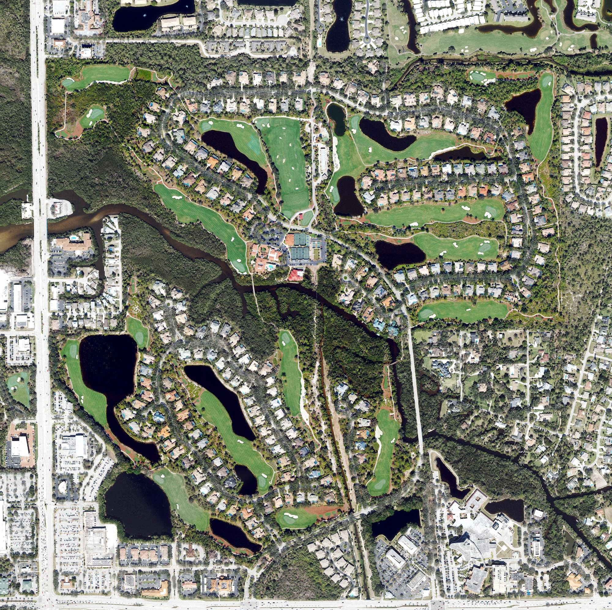 Aerial view of Collier’s Reserve Country Club, FL