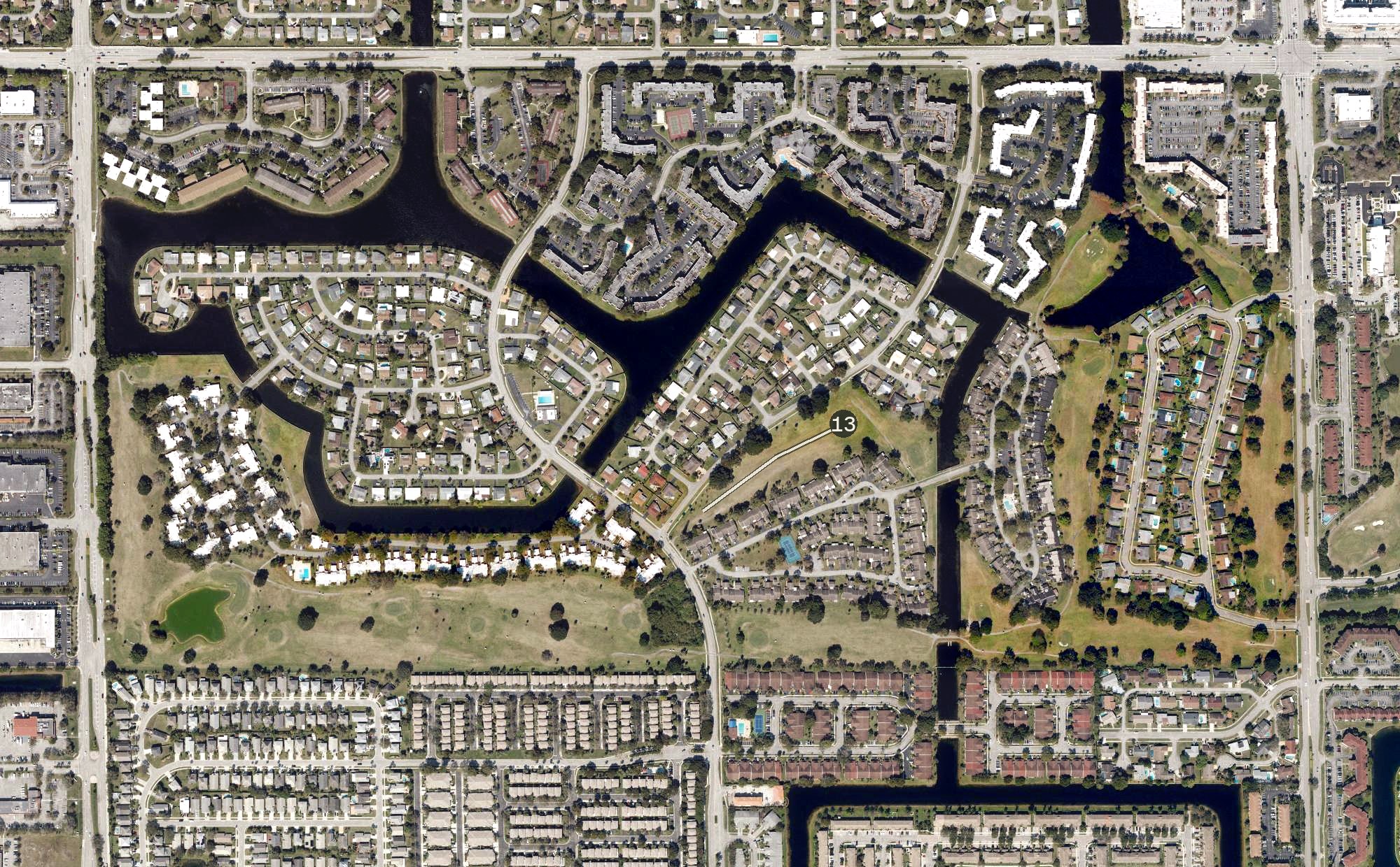 Aerial view of Colony West Golf Club - Glades Course, FL