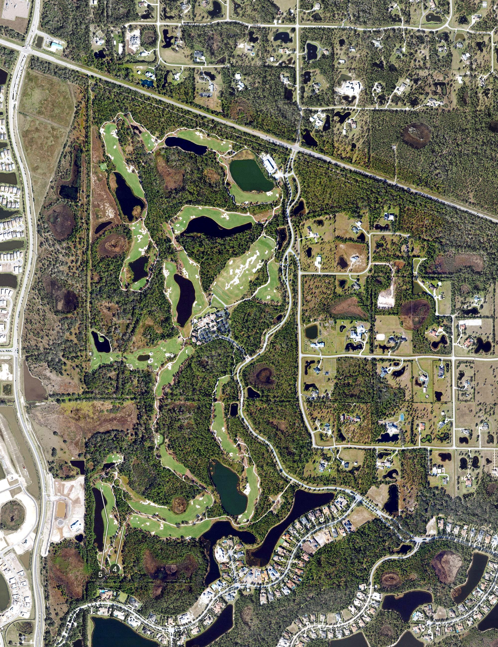 Aerial view of Concession, FL