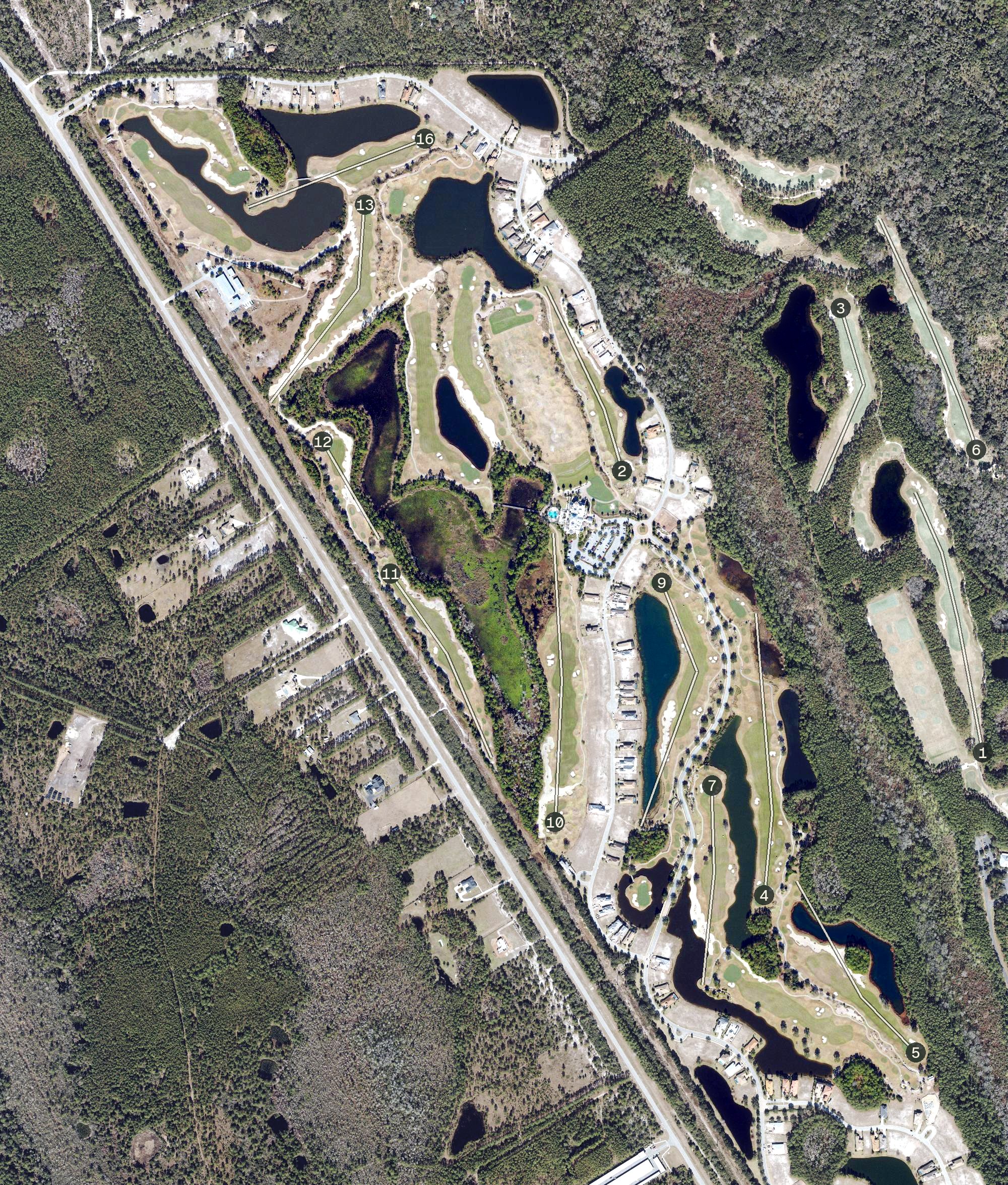 Aerial view of Conservatory Course, FL