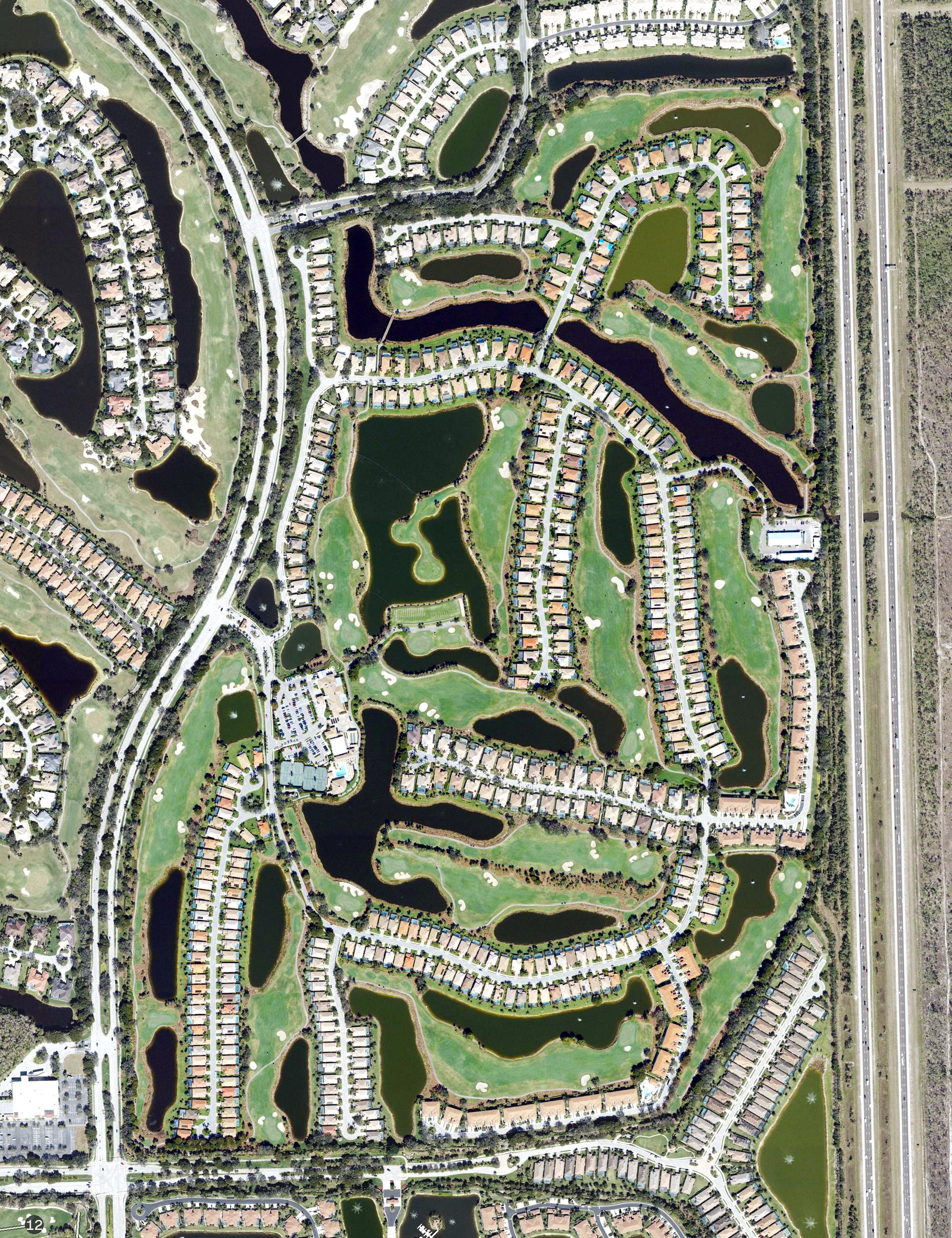Aerial view of Copperleaf Golf Club, FL