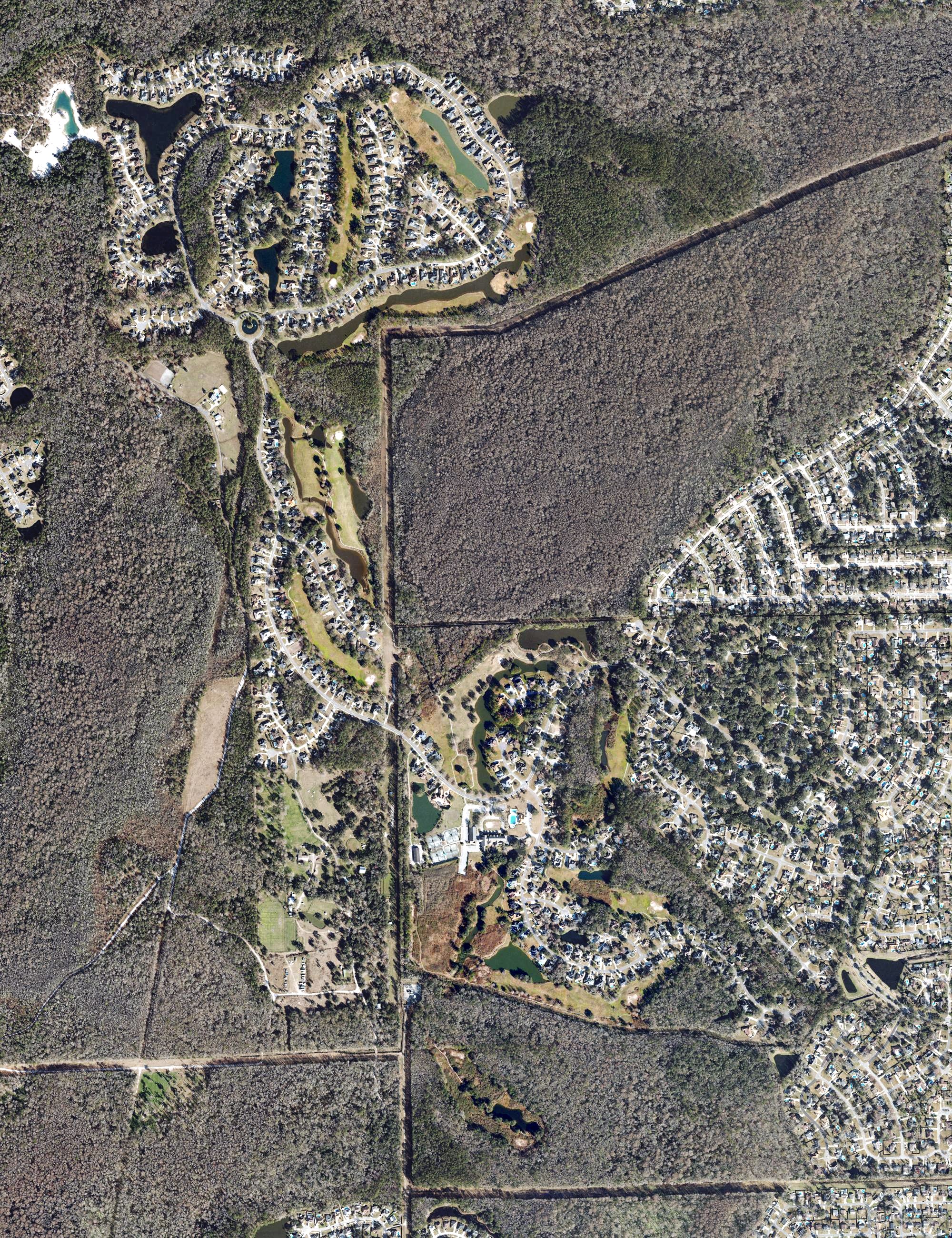 Aerial view of Country Club of Orange Park, FL